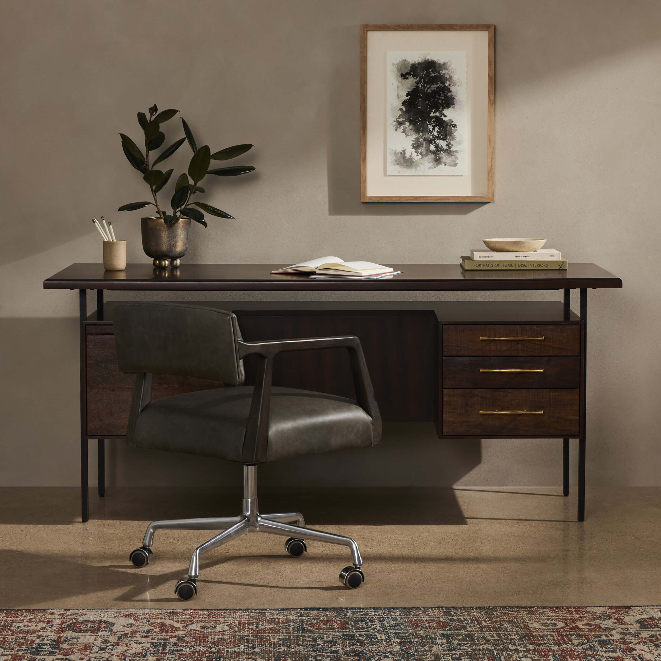 Lauren Desk, Warm Brown by Four Hands - Image 8