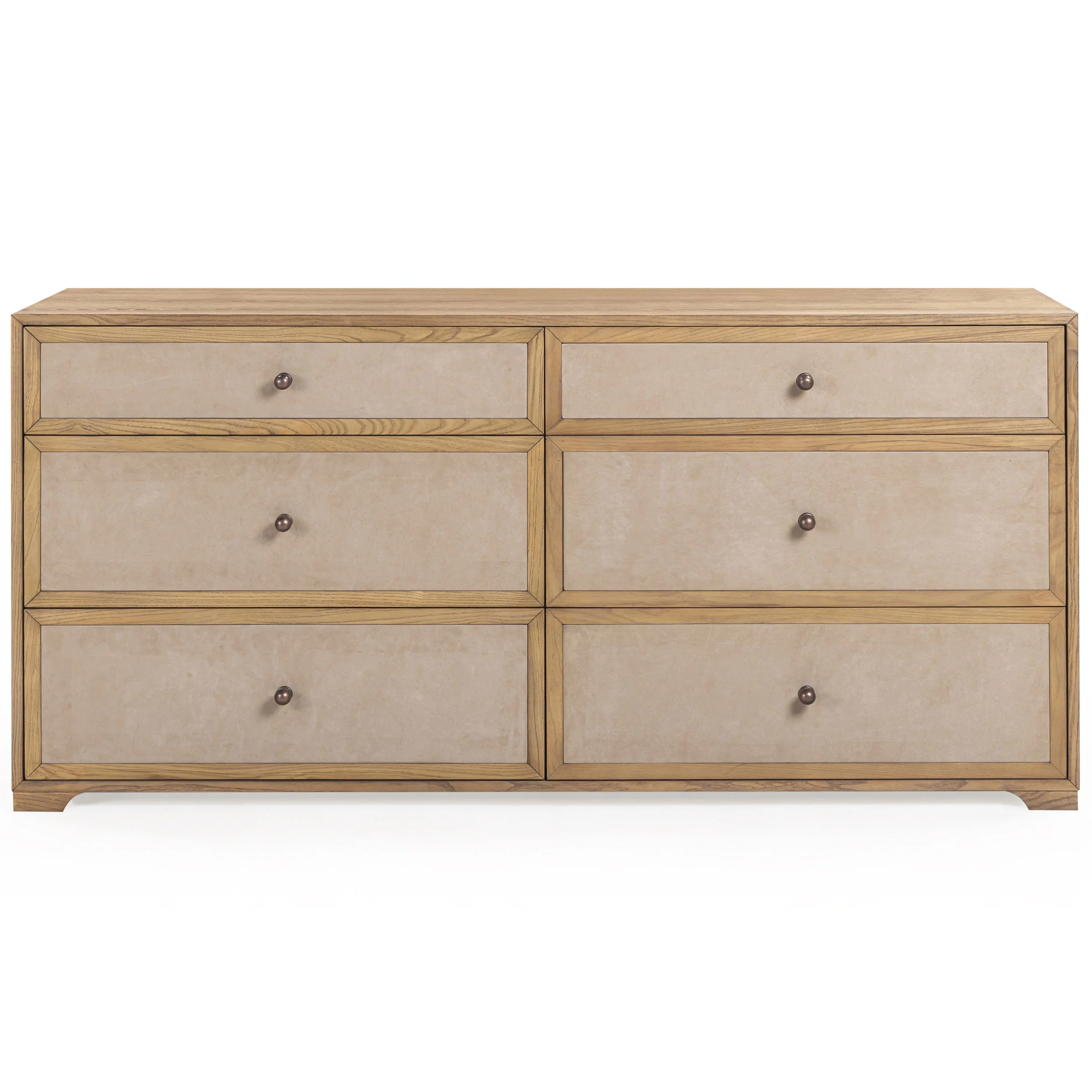 Laurentis 6 Drawer Dresser, Light Taupe - Image 2