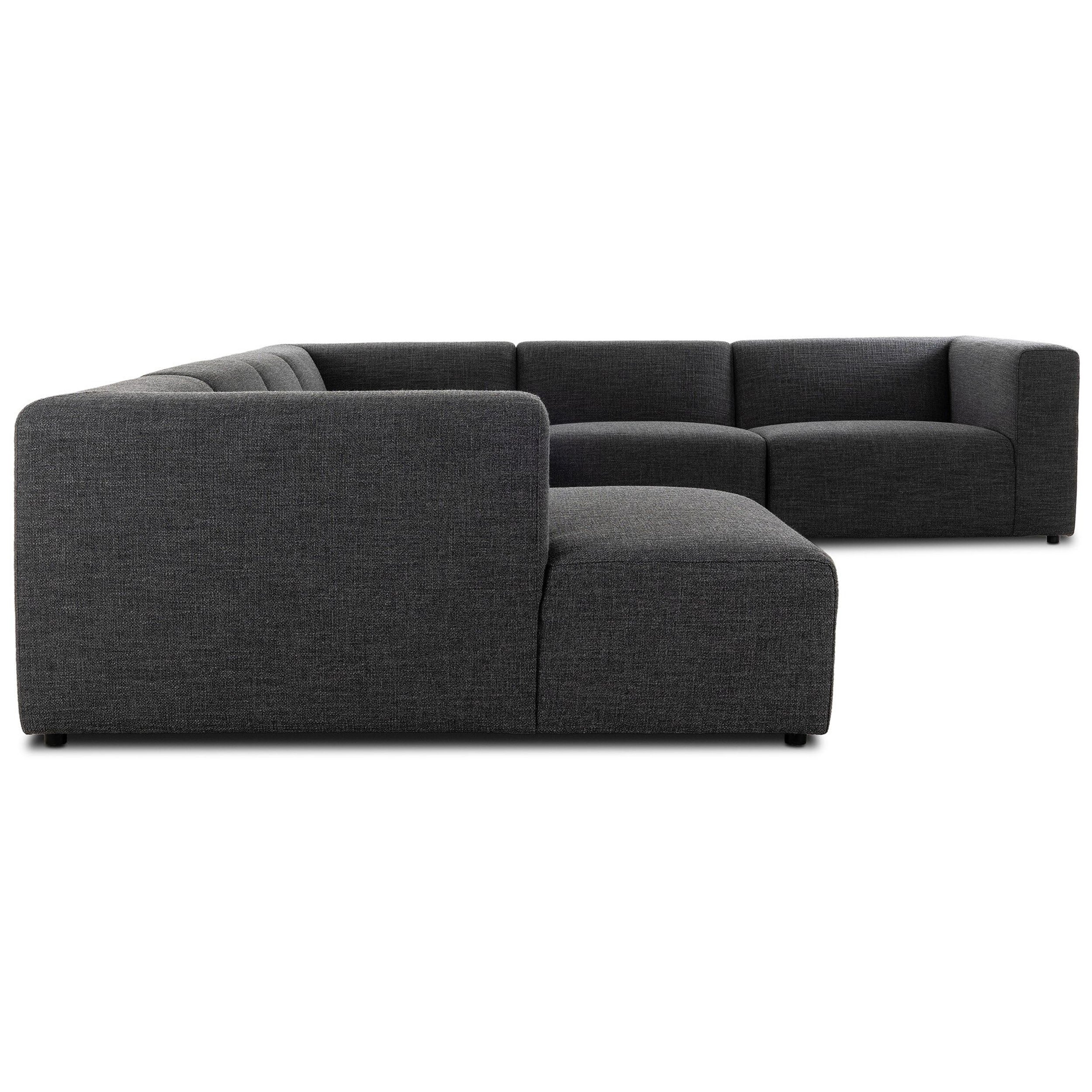 Lawndale 6 Piece Sectional, Saxon Charcoal by Four Hands - Image 3
