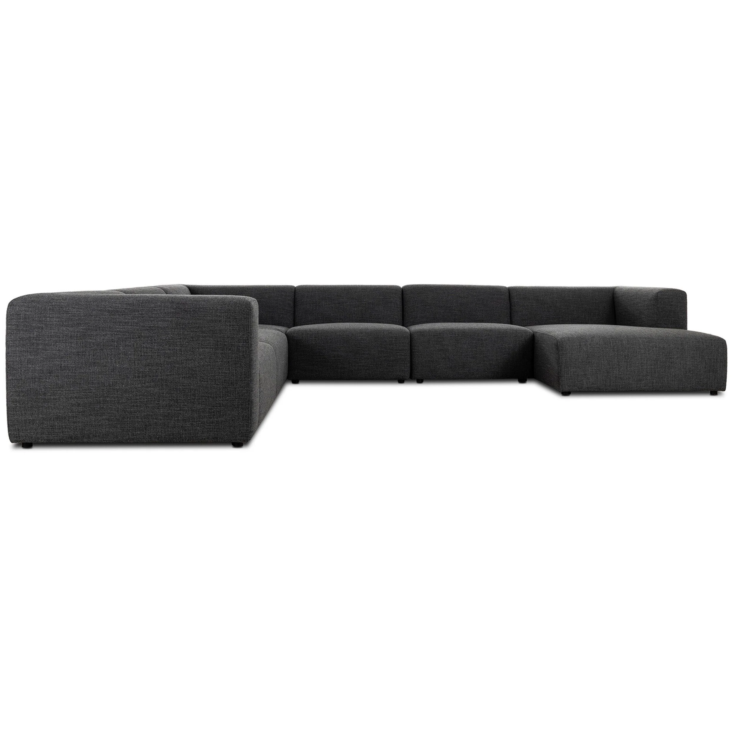 Lawndale 6 Piece Sectional, Saxon Charcoal by Four Hands - Image 7