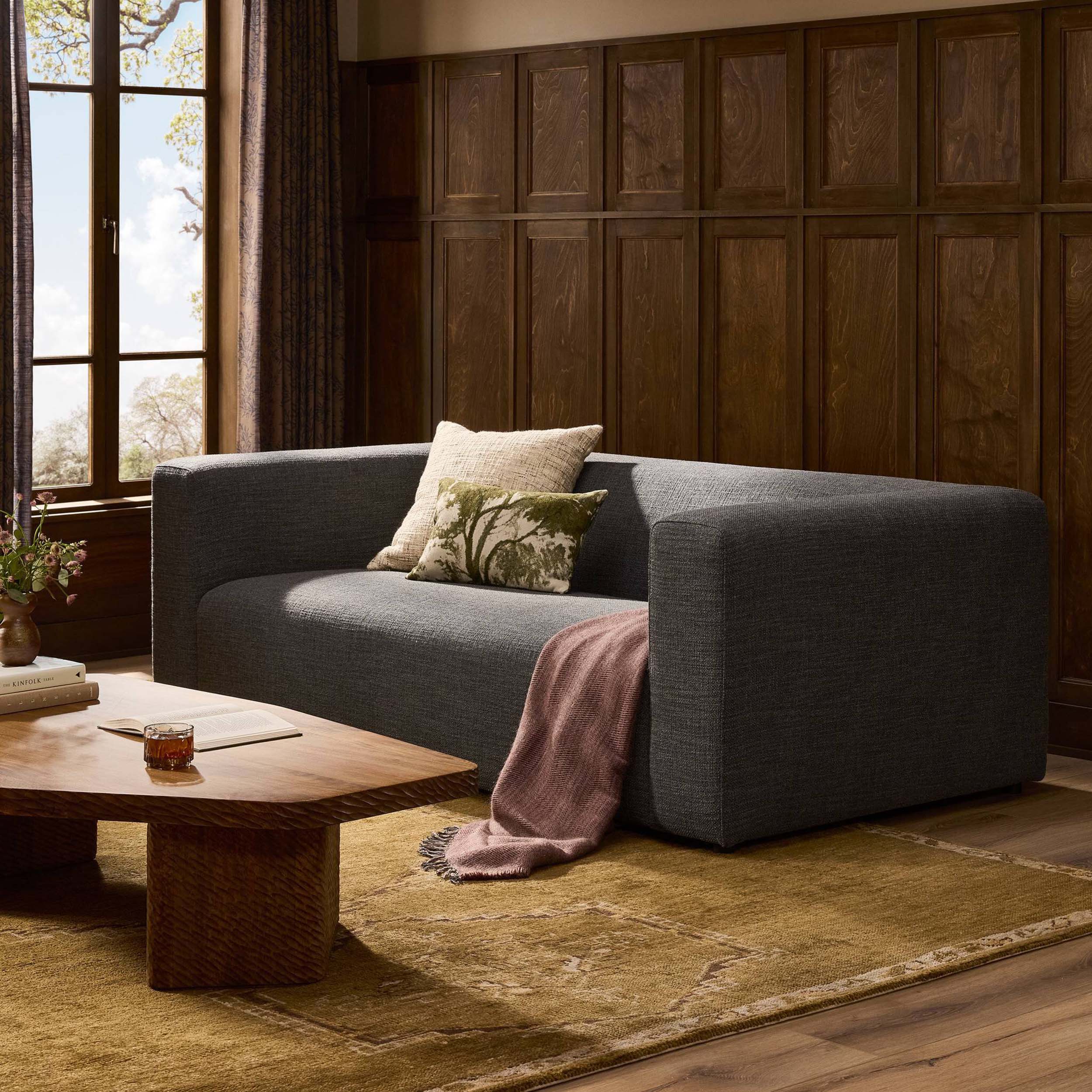 Lawndale Sofa, Saxon Charcoal by Four Hands - Image 7