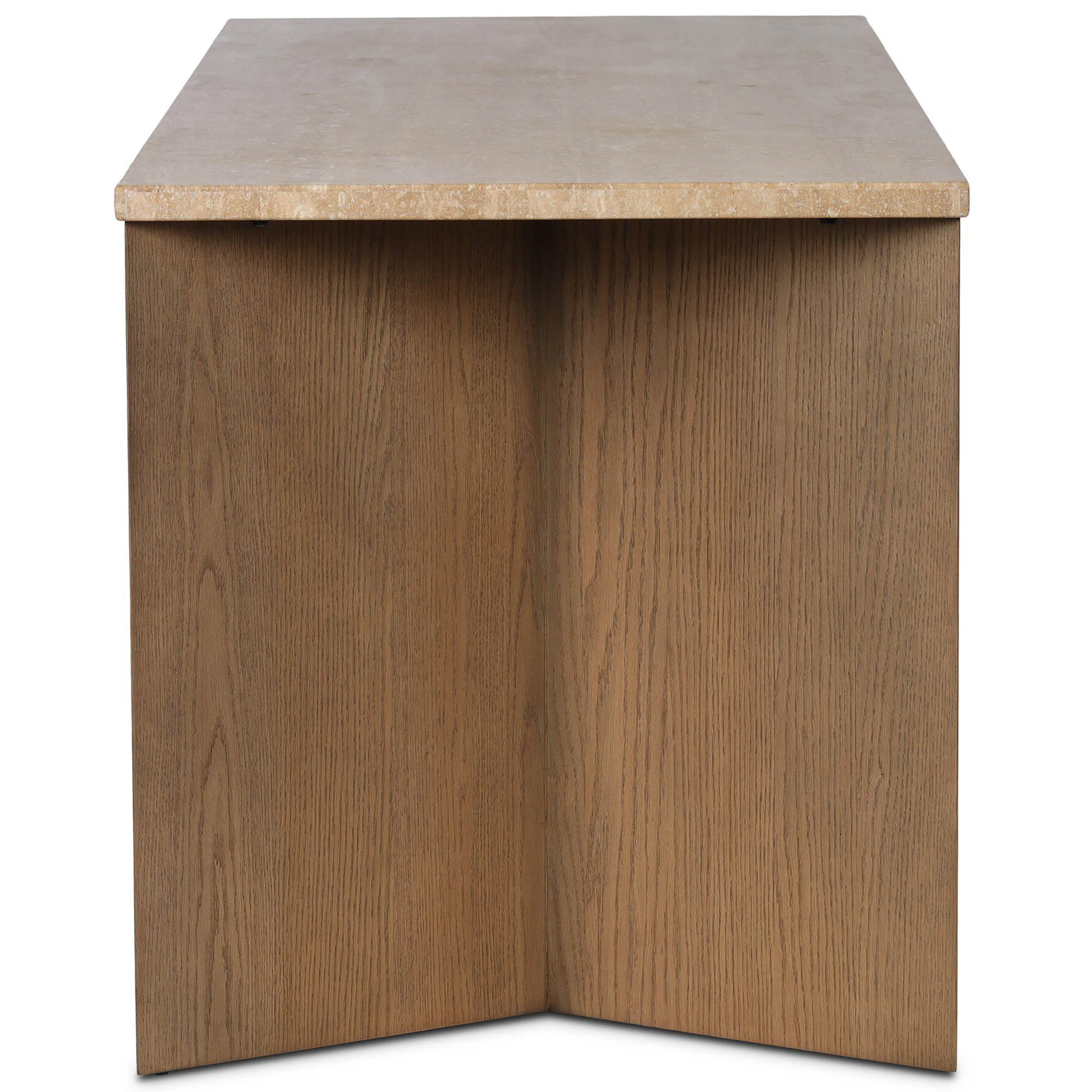 Lawson Desk, Golden Travertine by Four Hands - Image 3