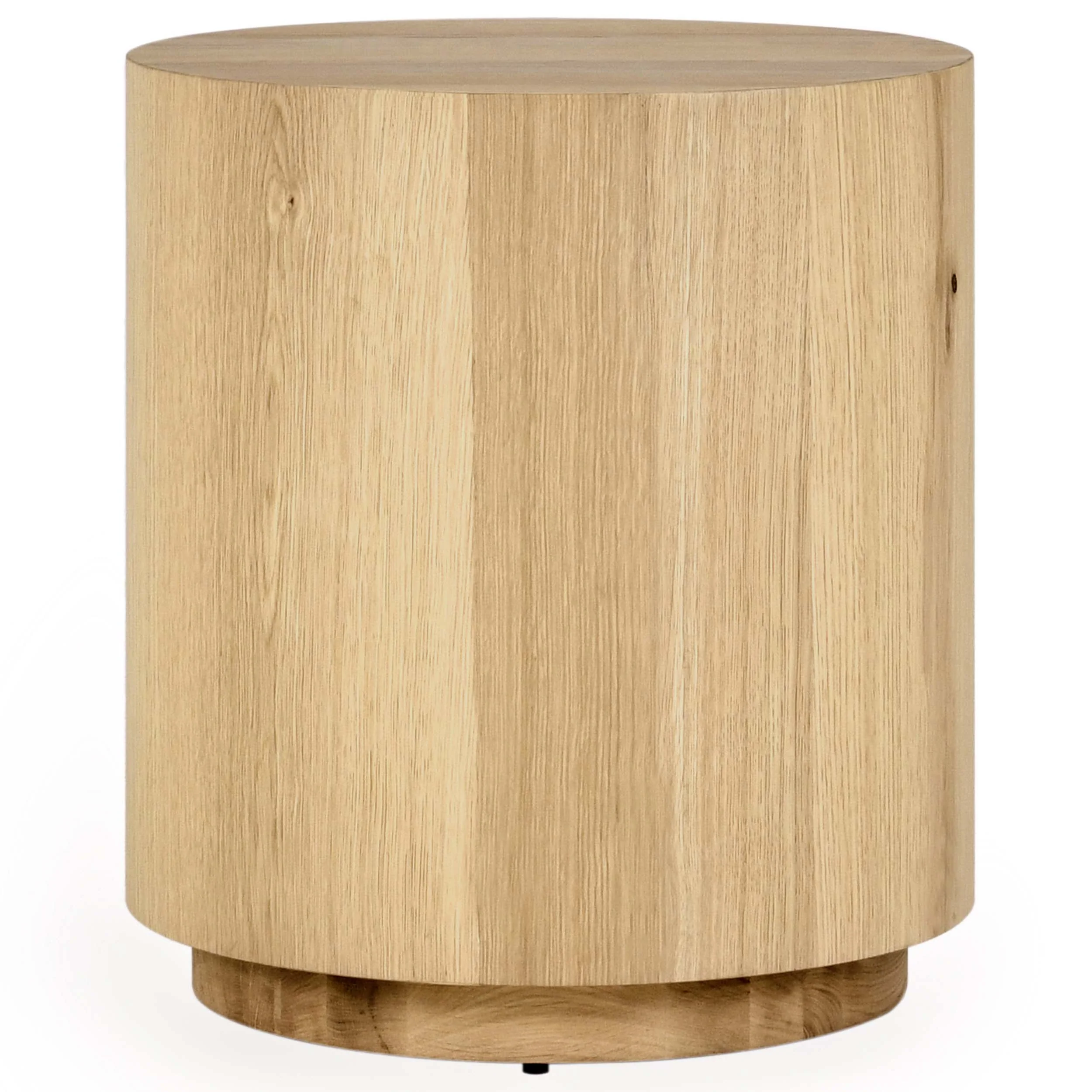 Layne Round End Table, True Natural
