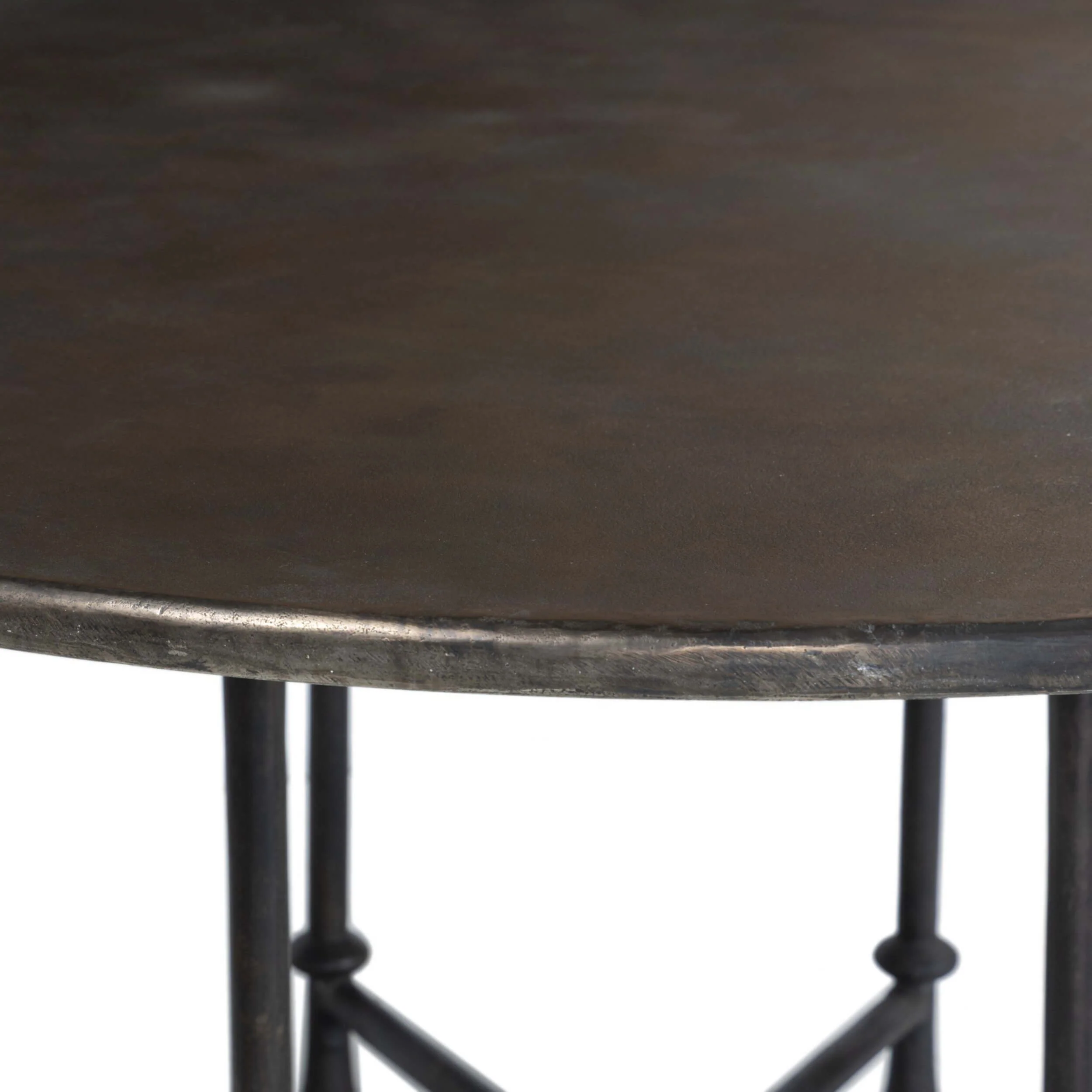 Leblanc Outdoor Dining Table, Distressed Bronze by Amber Lewis x Four Hands - Image 3