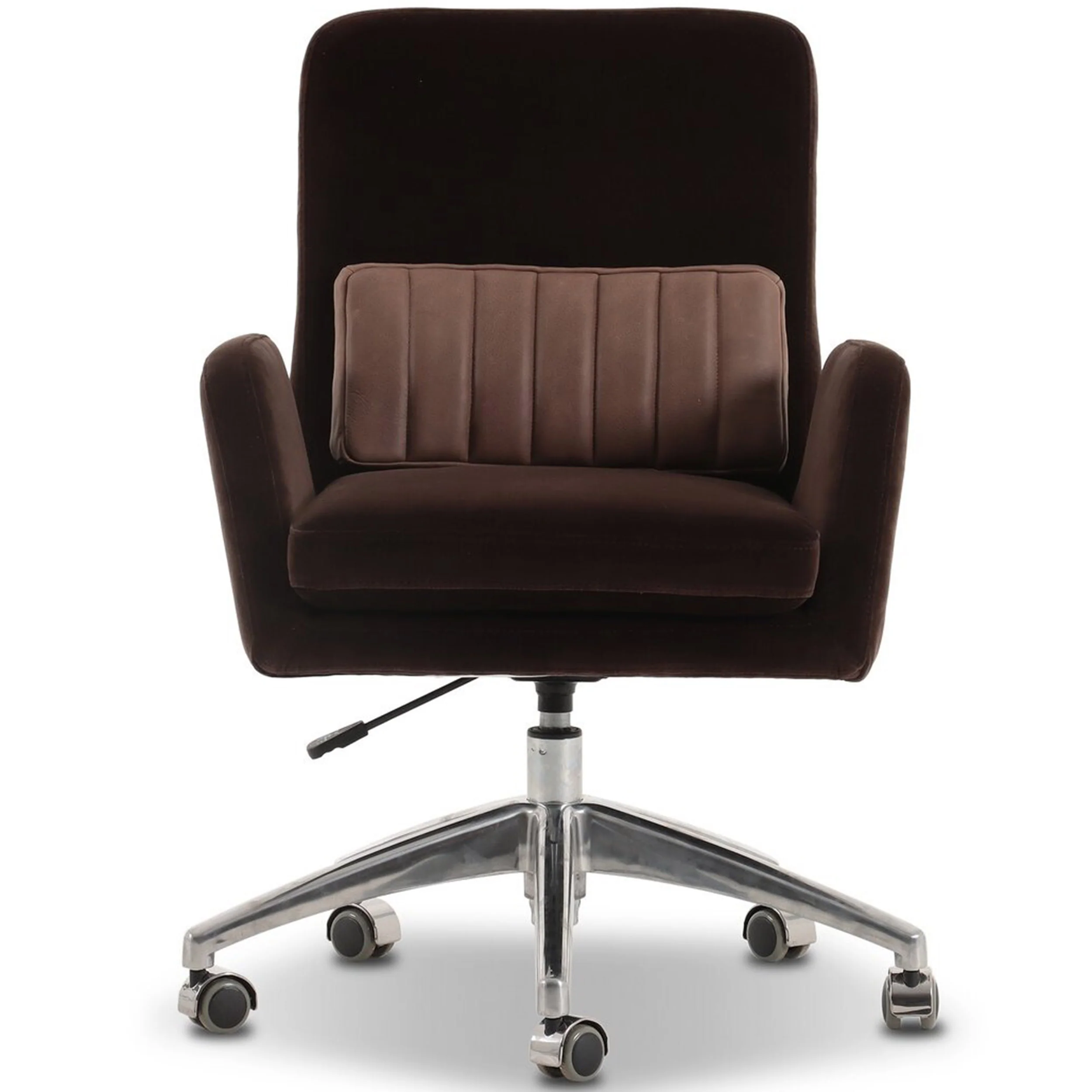 Leda Desk Chair, Surrey Cocoa by Four Hands - Image 2