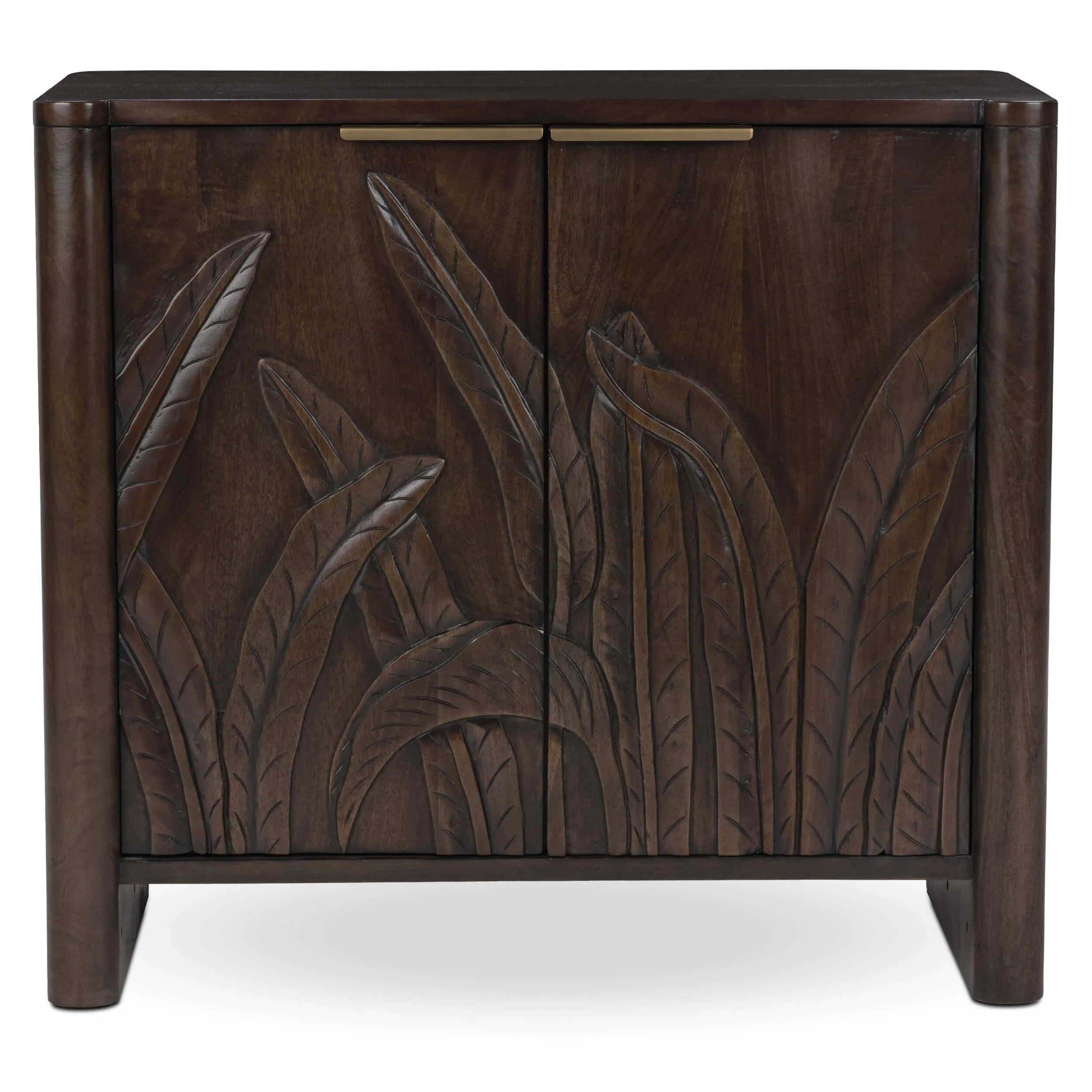Ledro 2 Door Cabinet, Dark Brown - Image 2