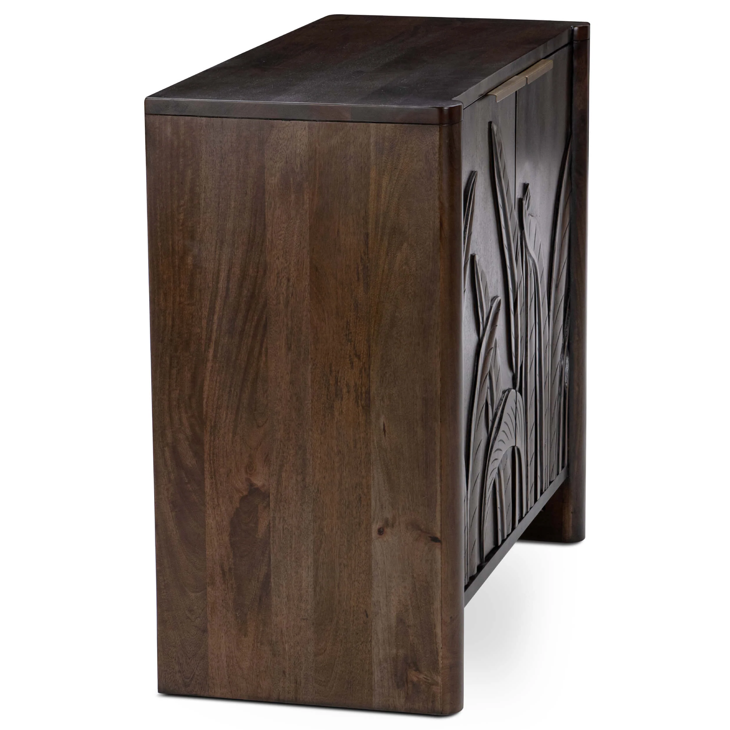 Ledro 2 Door Cabinet, Dark Brown - Image 3