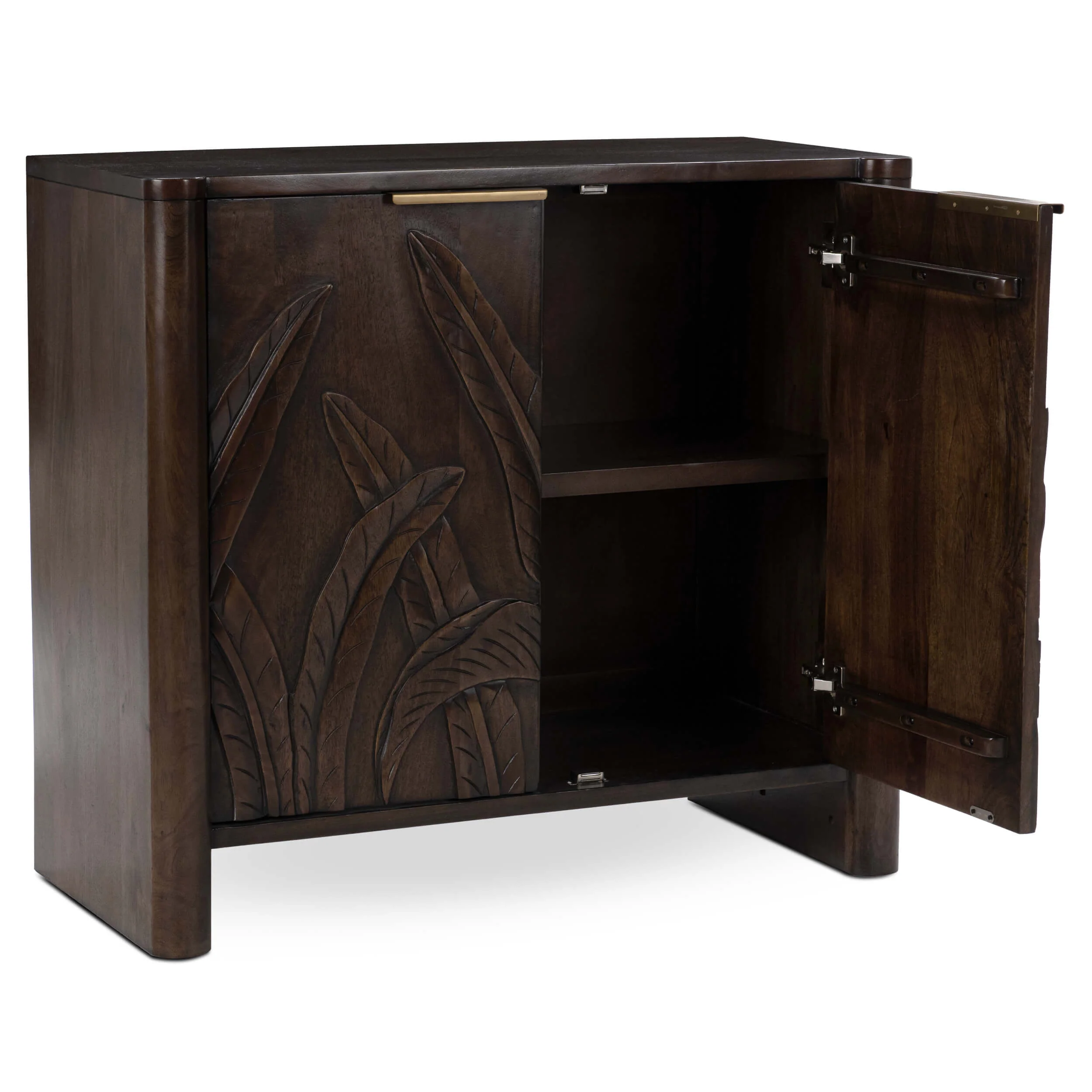 Ledro 2 Door Cabinet, Dark Brown - Image 4