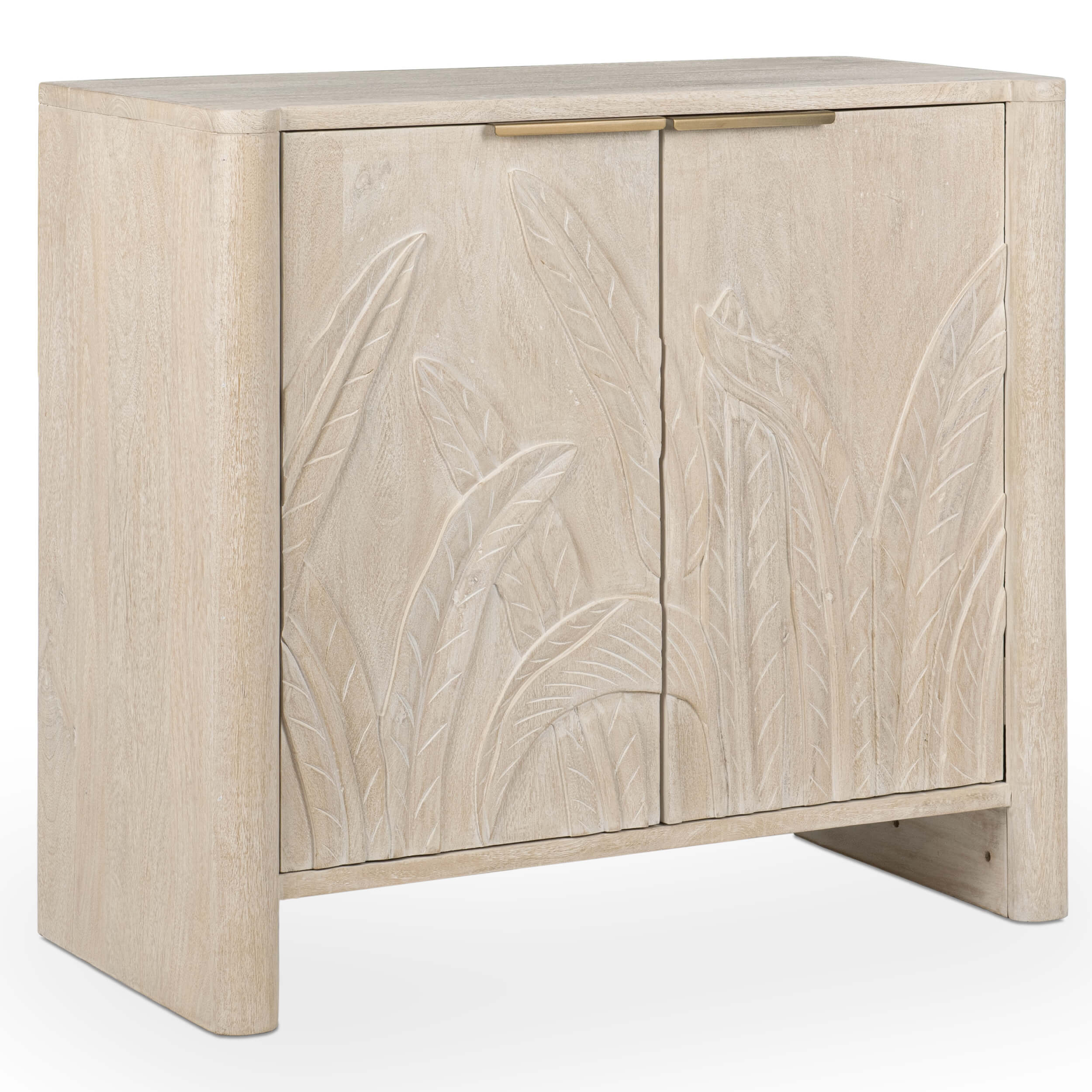 Ledro 2 Door Cabinet, White Washed