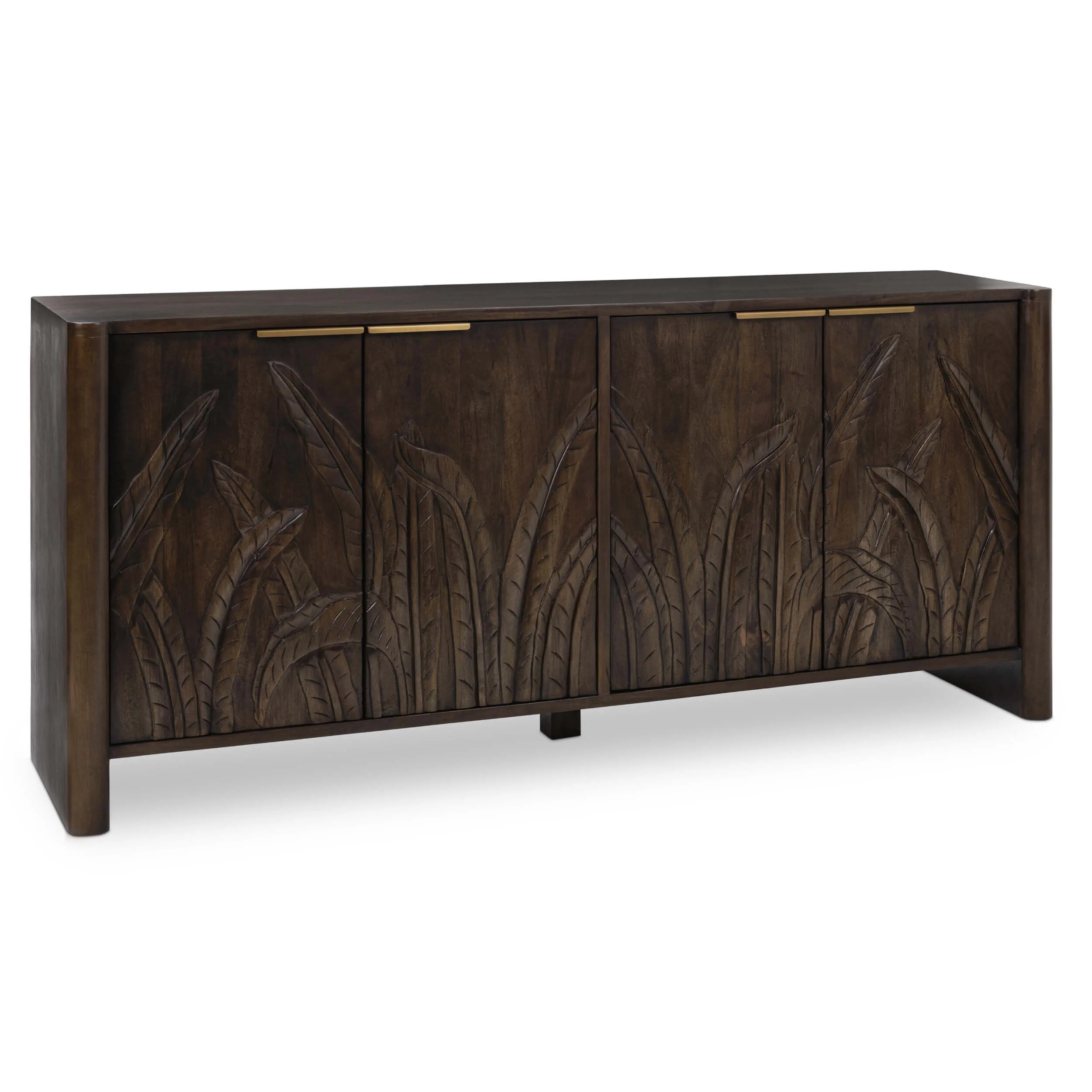 Ledro 4 Door Cabinet, Dark Brown