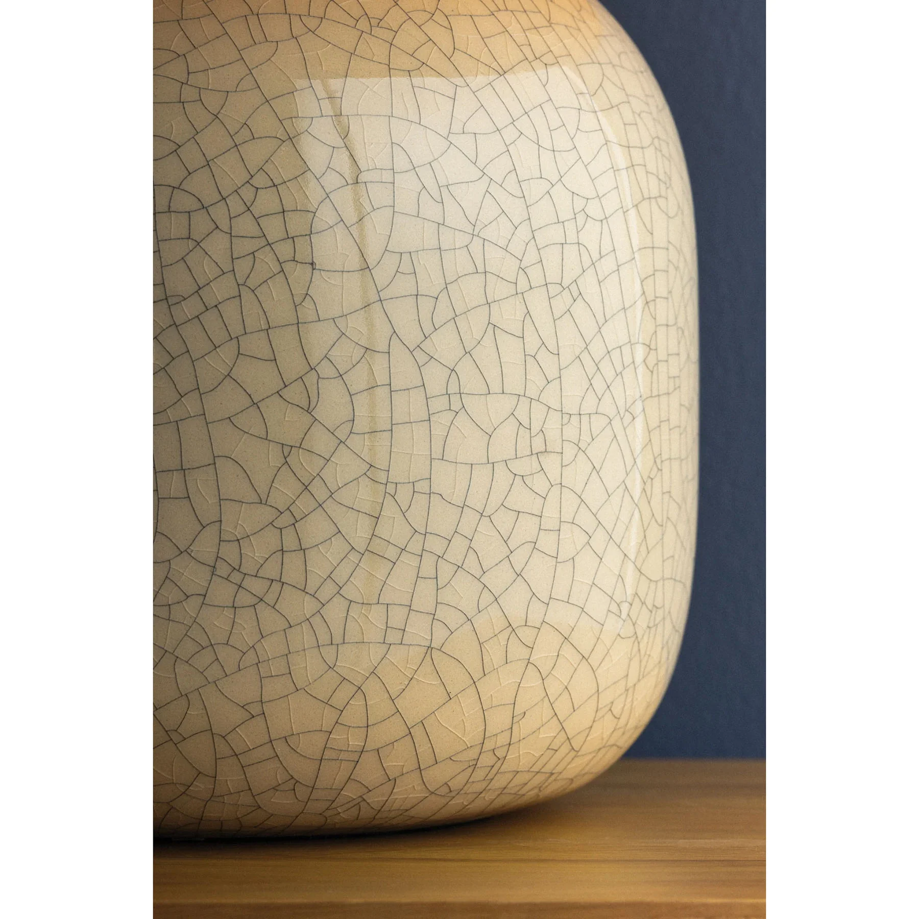 Leetown Table Lamp, Aged Brass/Ceramic Inked Crackle - Image 5
