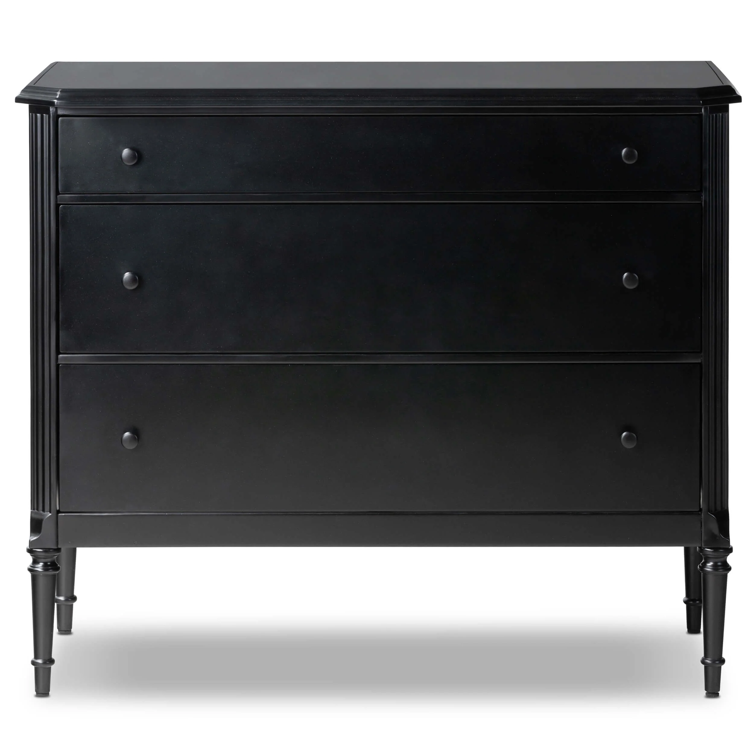 Lendon 3 Drawer Dresser, Black by Four Hands - Image 3