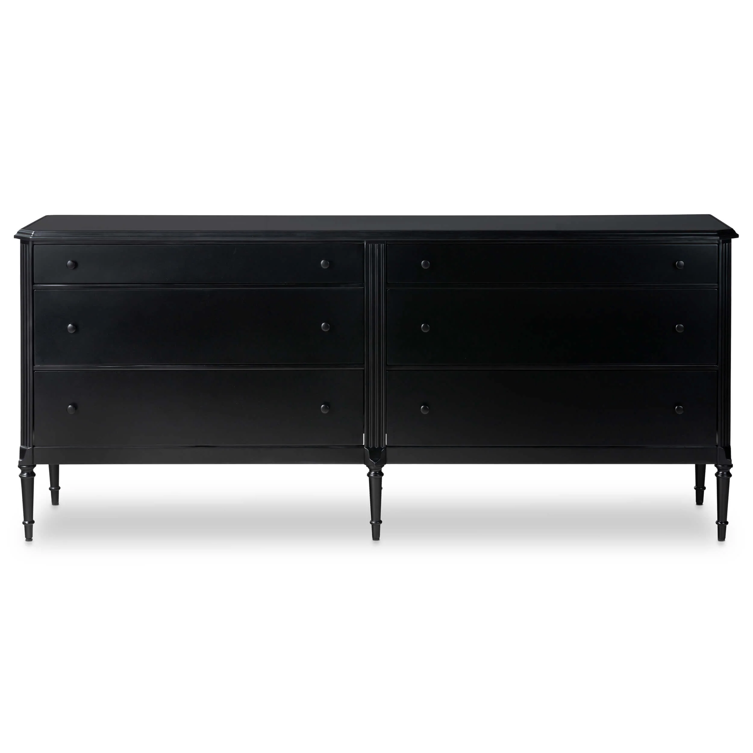 Lendon 6 Drawer Dresser, Black by Four Hands - Image 2