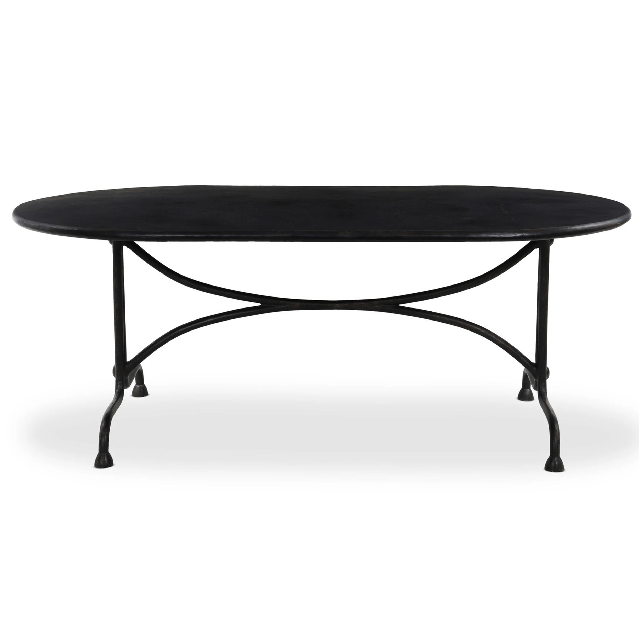 Lenoir Outdoor Dining Table, Disstressed Bronze by Four Hands - Image 2