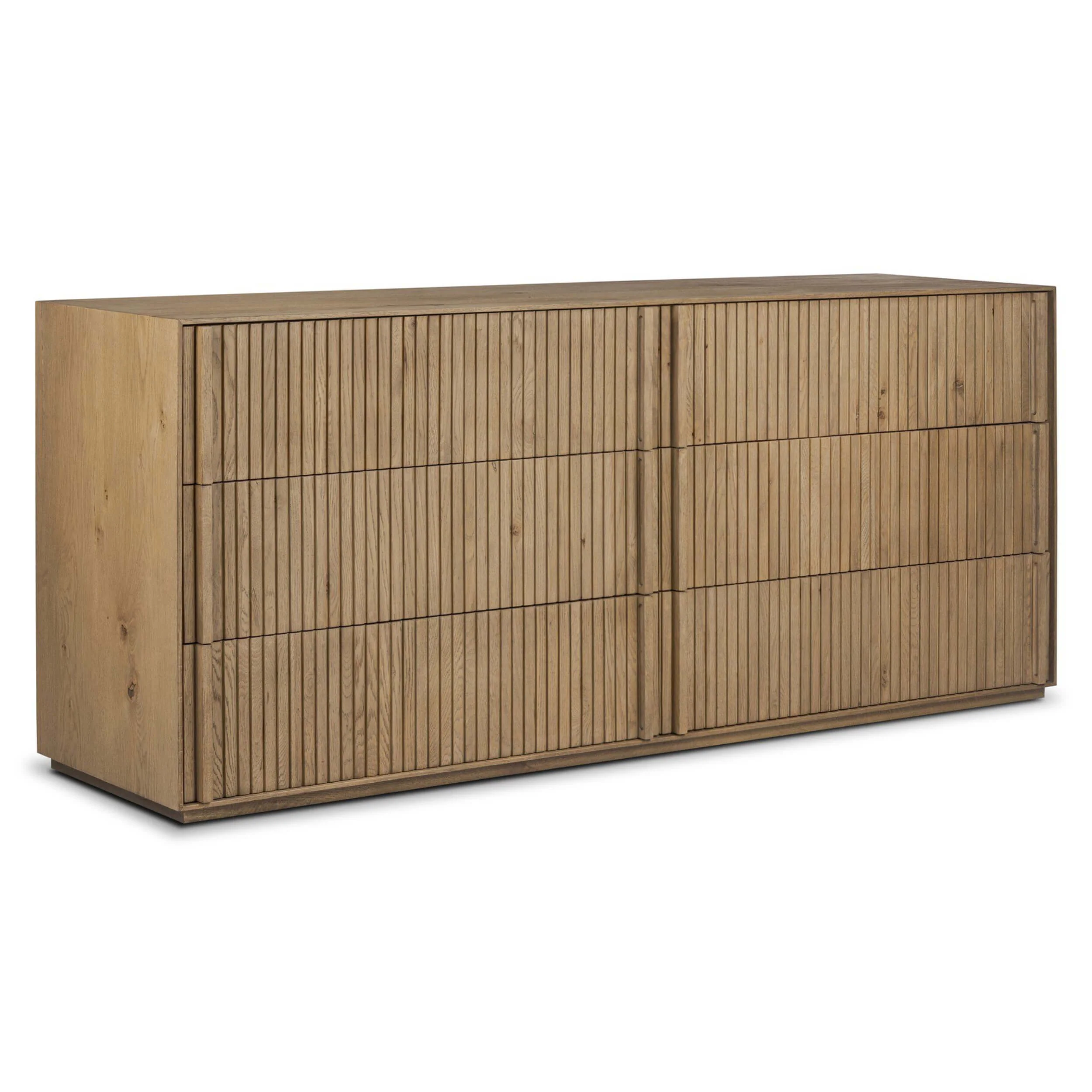 Leo 6 Drawer Dresser, Rustic Light Natural by Four Hands