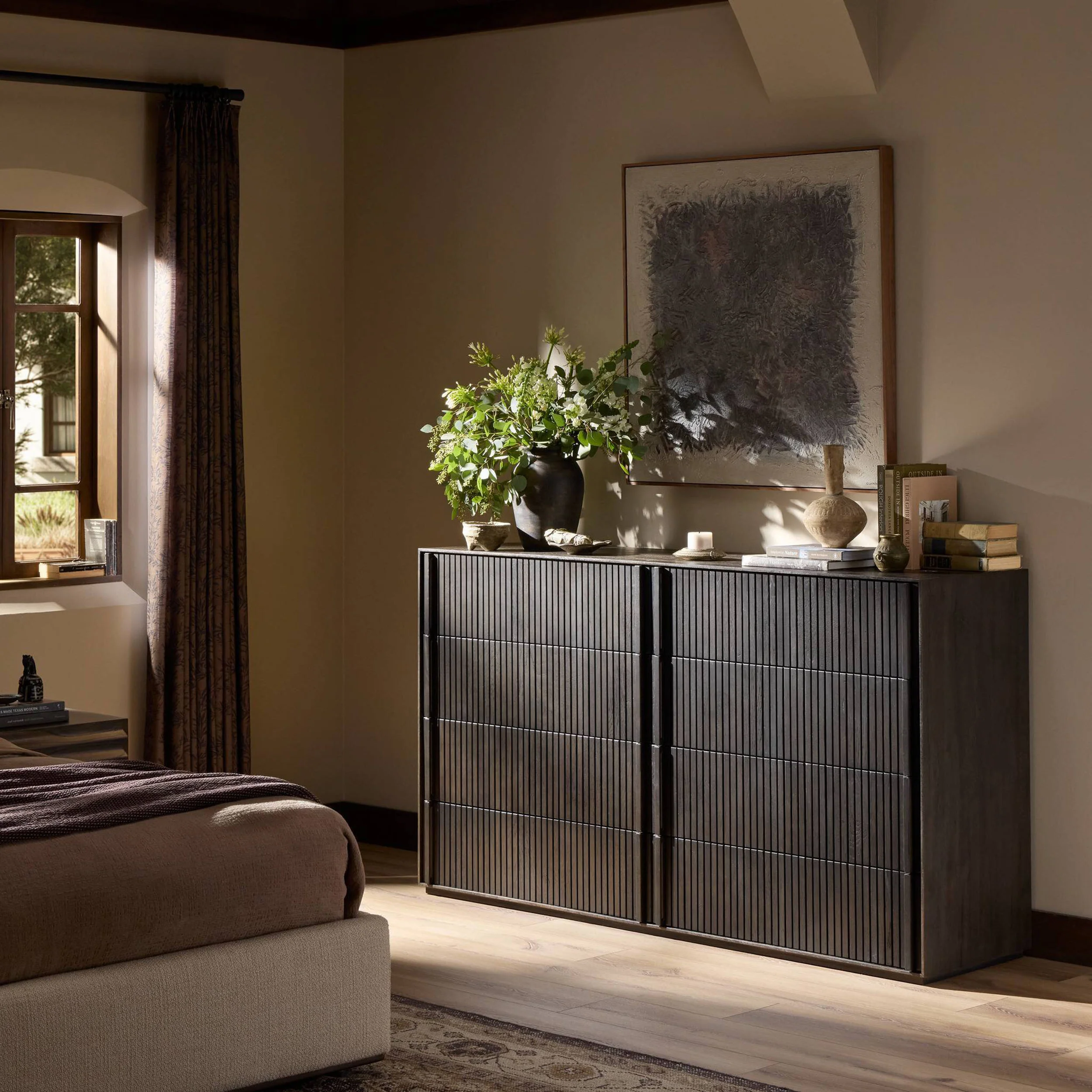 Leo 8 Drawer Dresser, Smoked Black by Four Hands - Image 6