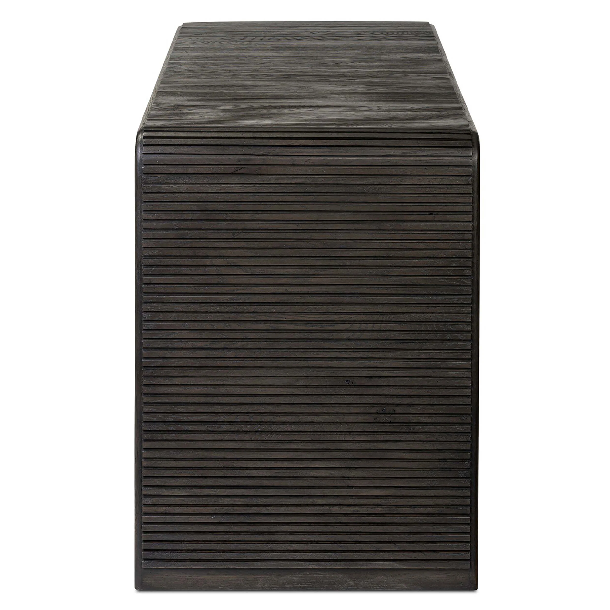 Leo Console Table, Smoked Black by Four Hands - Image 3