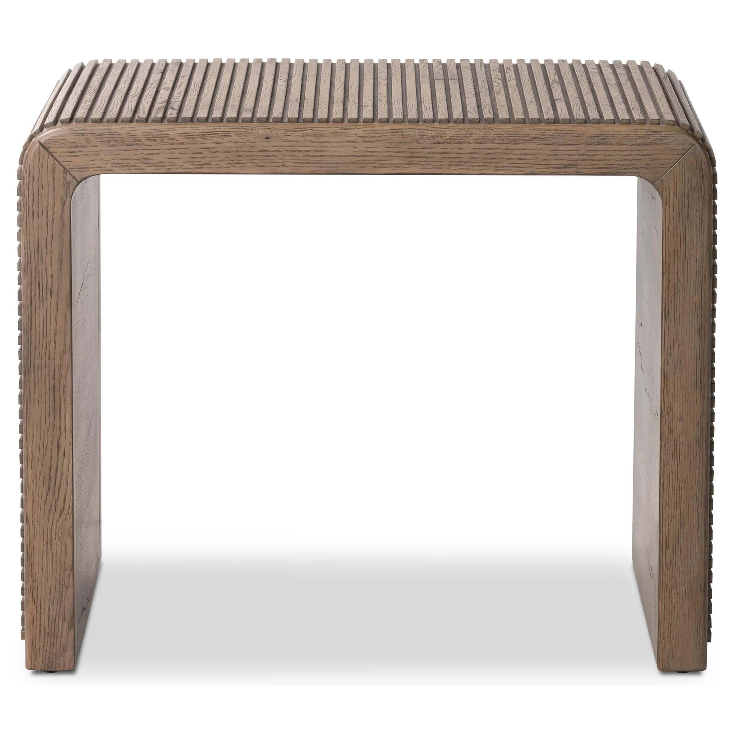 Leo End Table, Rustic Grey by Four Hands - Image 2
