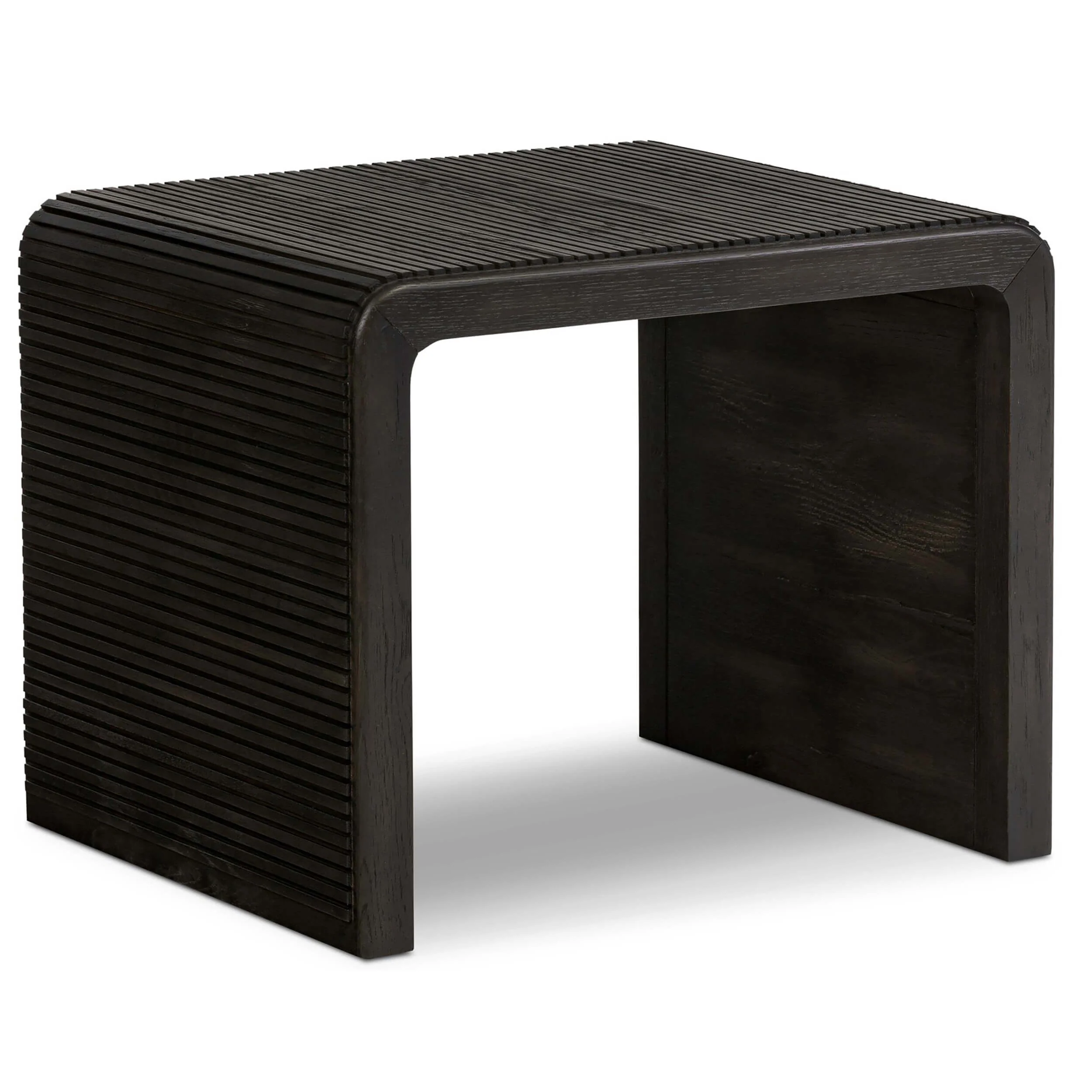 Leo End Table, Smoked Black by Four Hands