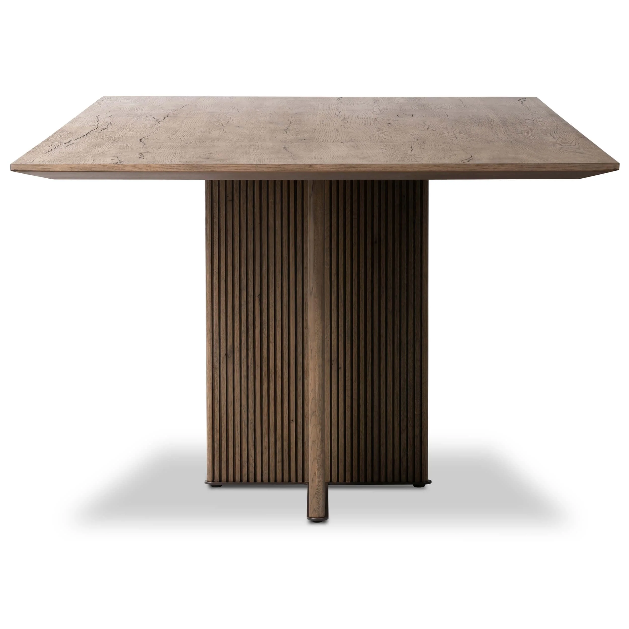Leo Rectangular Dining Table, Rustic Grey by Four Hands - Image 3