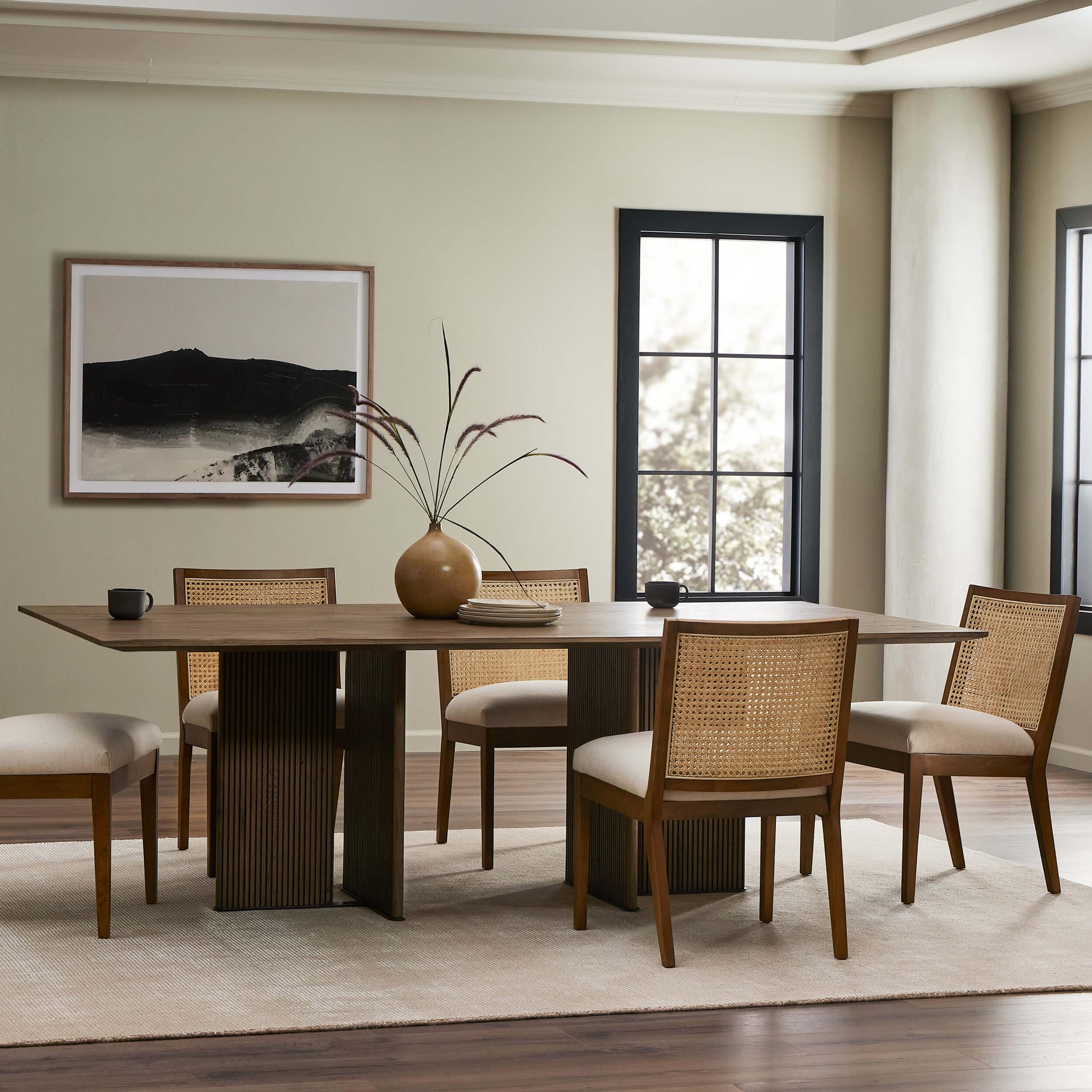 Leo Rectangular Dining Table, Rustic Grey by Four Hands - Image 5
