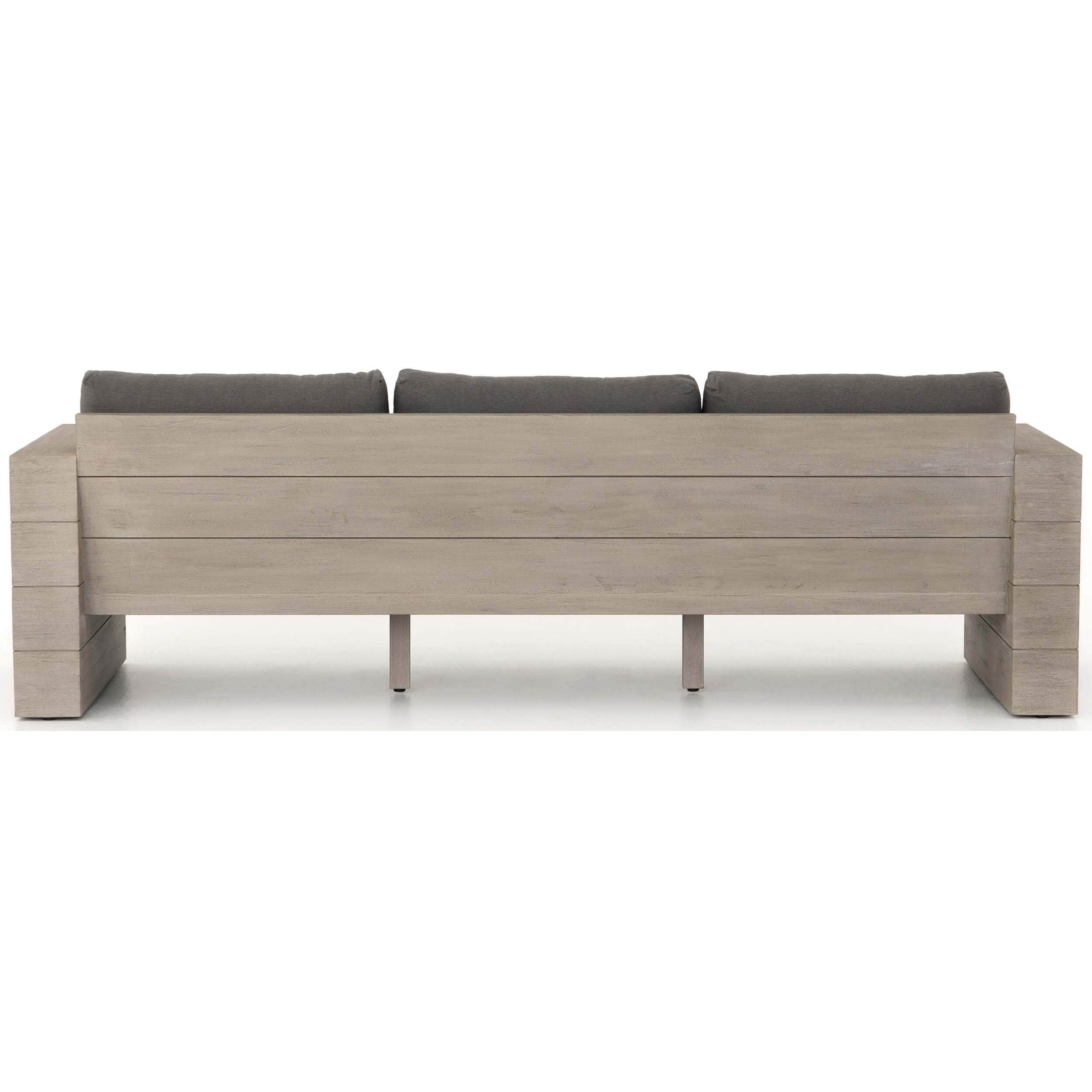Leroy Outdoor Sofa, Charcoal by Four Hands - Image 4