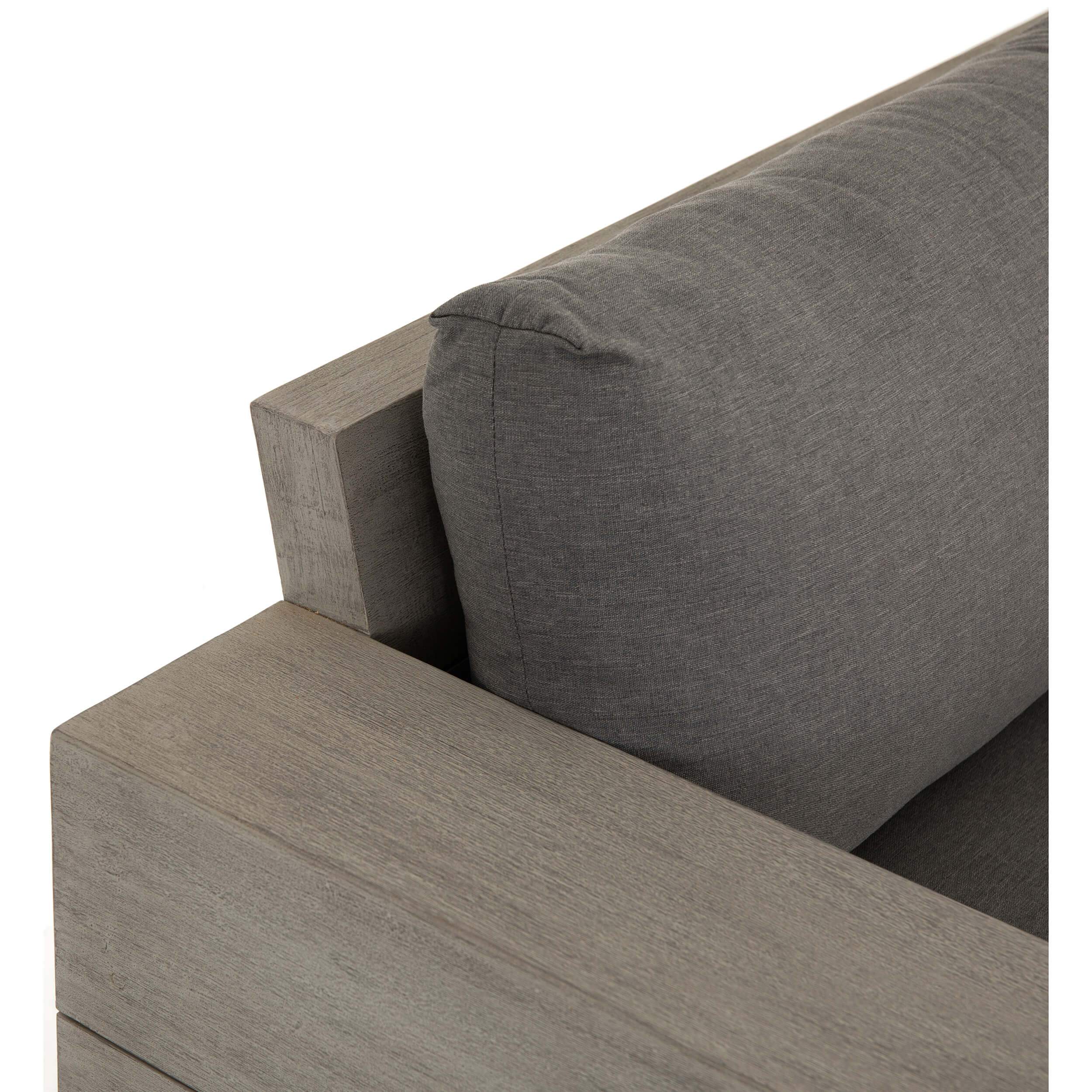 Leroy Outdoor Sofa, Charcoal by Four Hands - Image 5