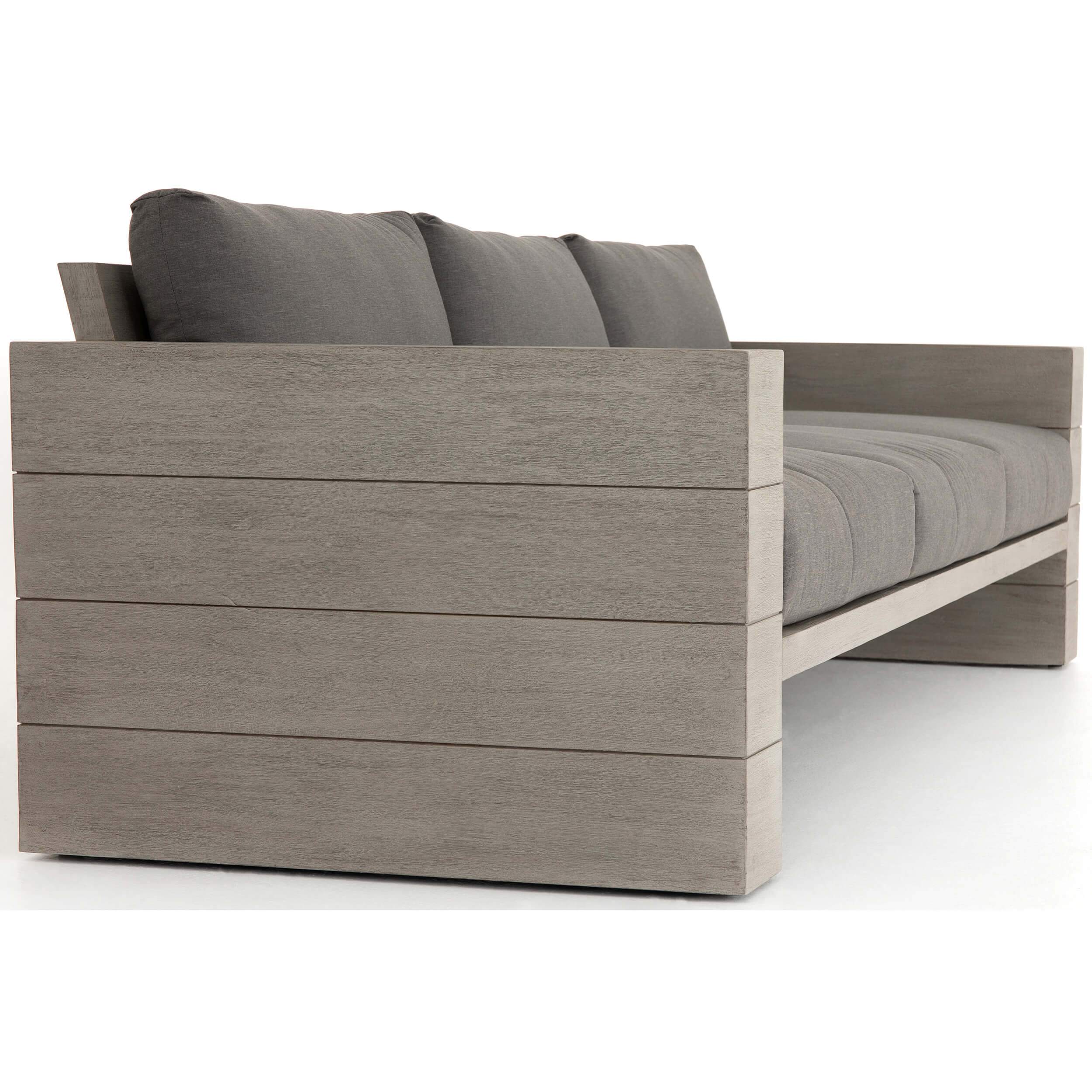 Leroy Outdoor Sofa, Charcoal by Four Hands - Image 6