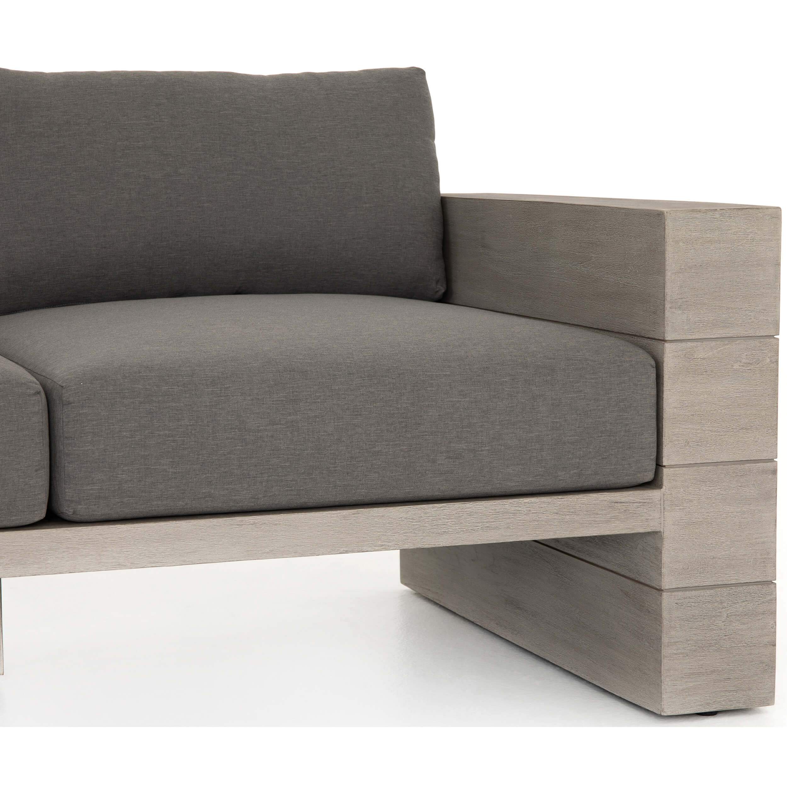 Leroy Outdoor Sofa, Charcoal by Four Hands - Image 9