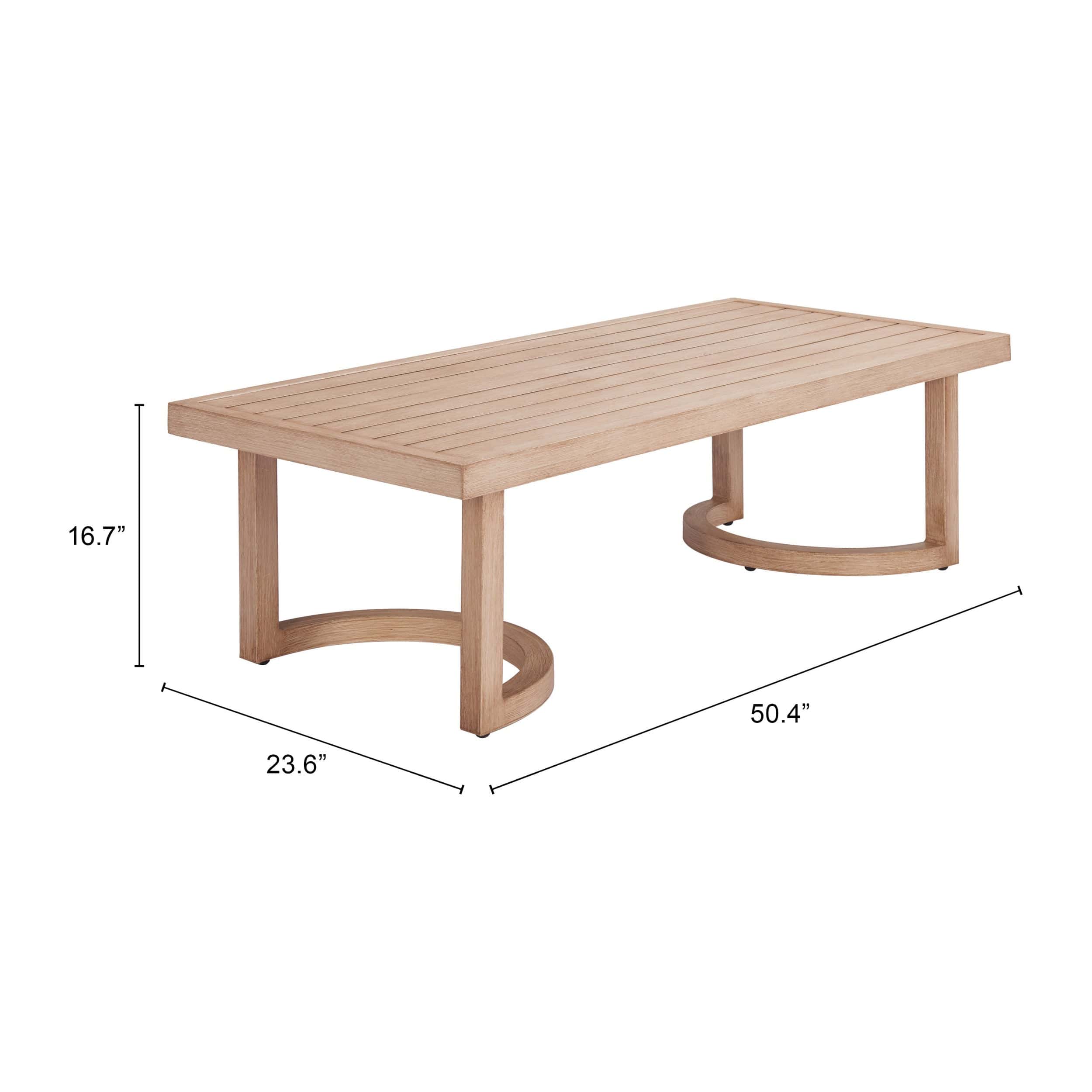 Leto Coffee Table, Brown - Image 2