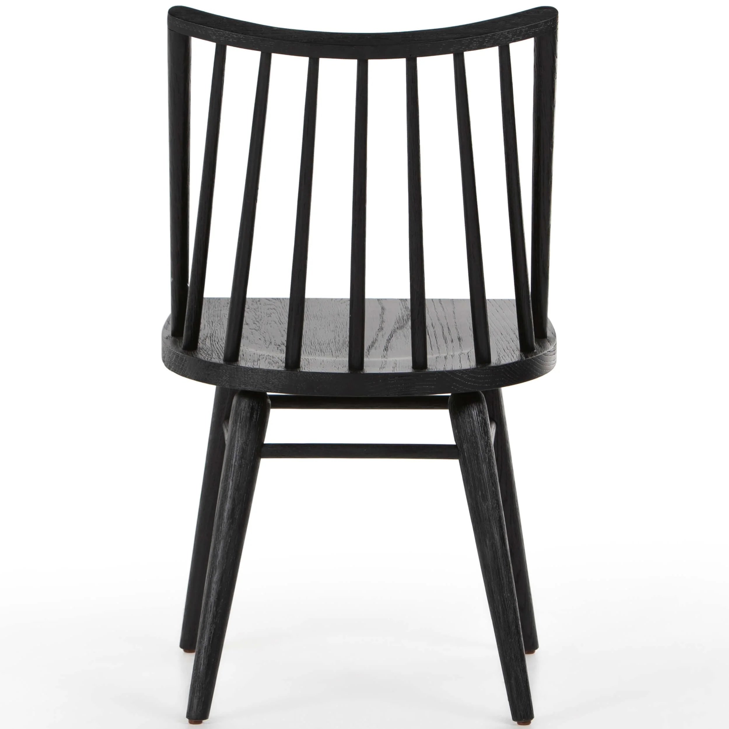 Lewis Windsor Dining Chair, Black Oak, Set of 2 by Four Hands - Image 4