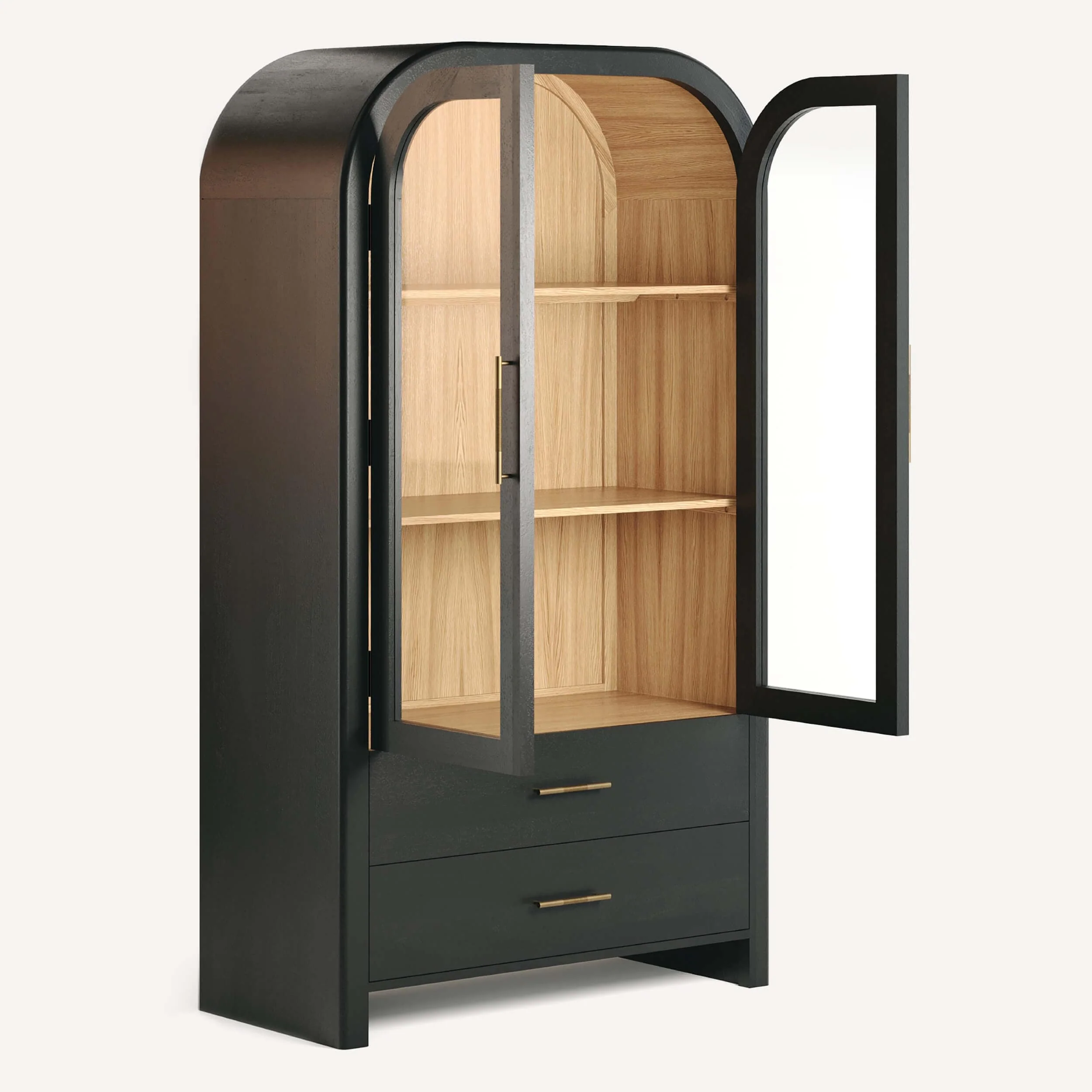 Liam Cabinet, Charcoal - Image 4