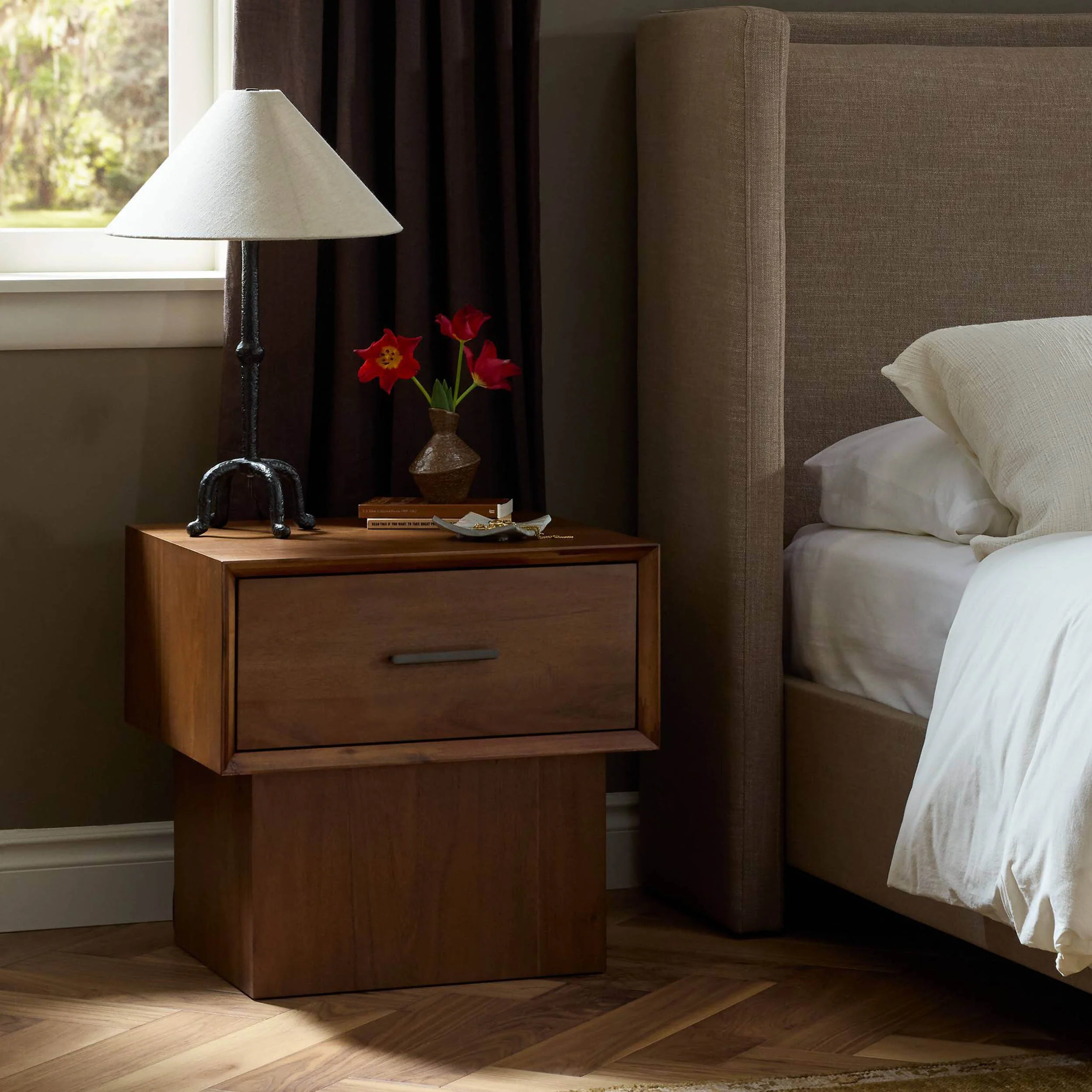 Lilas Nightstand, Saddle Tan by Four Hands - Image 8