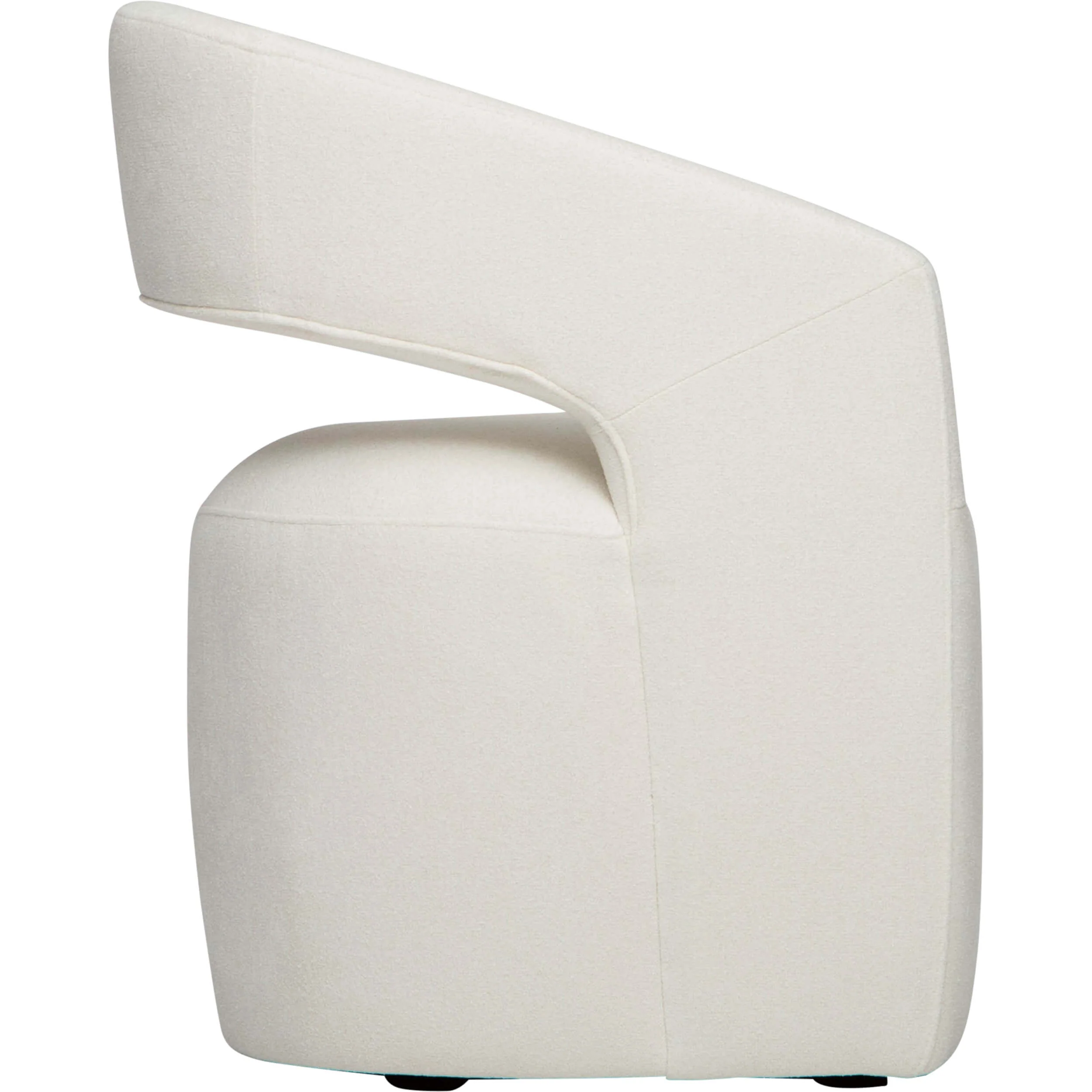 Lilith Gliding Dining Chair, Elite Ivory, Set of 2 - Image 3