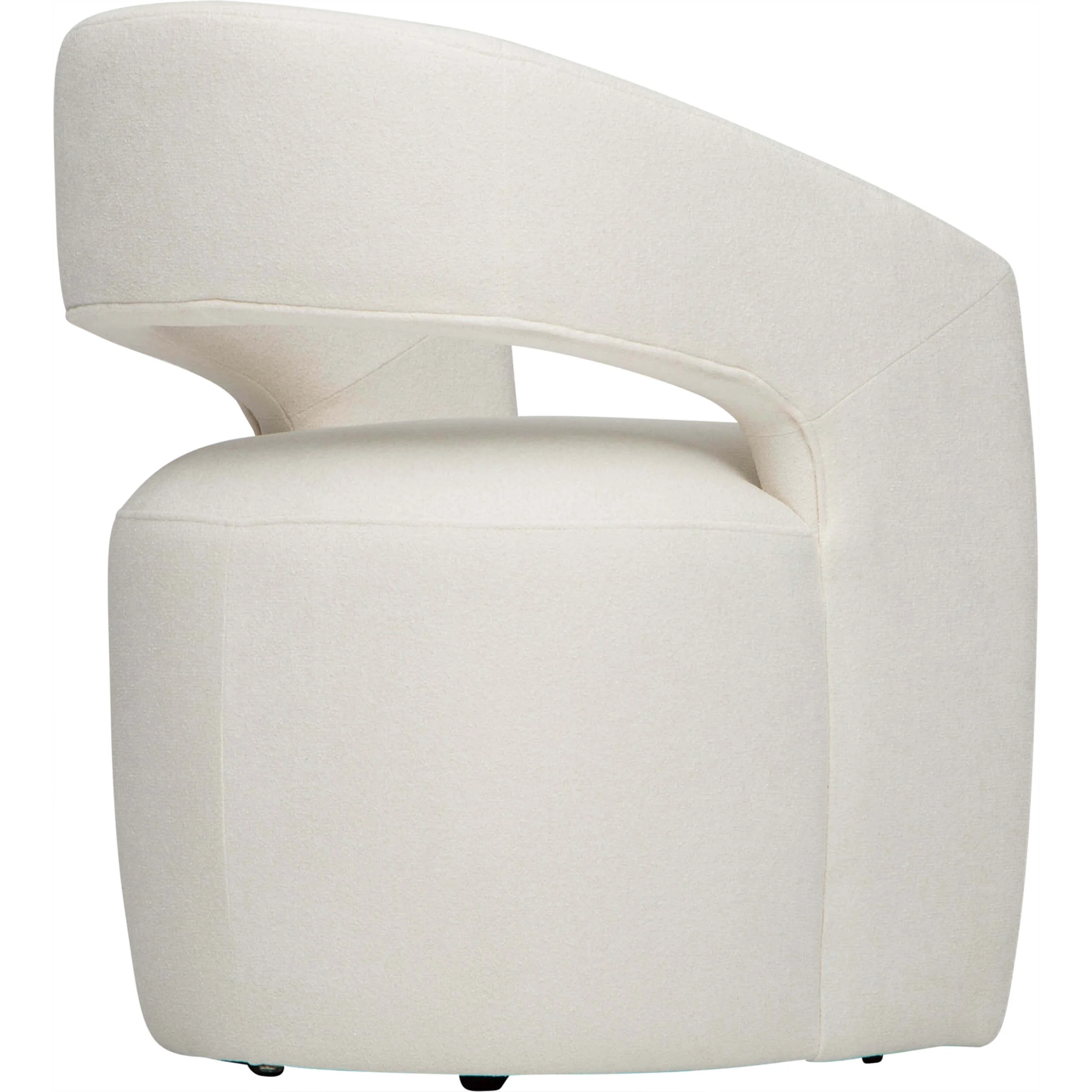 Lilith Gliding Dining Chair, Elite Ivory, Set of 2 - Image 4
