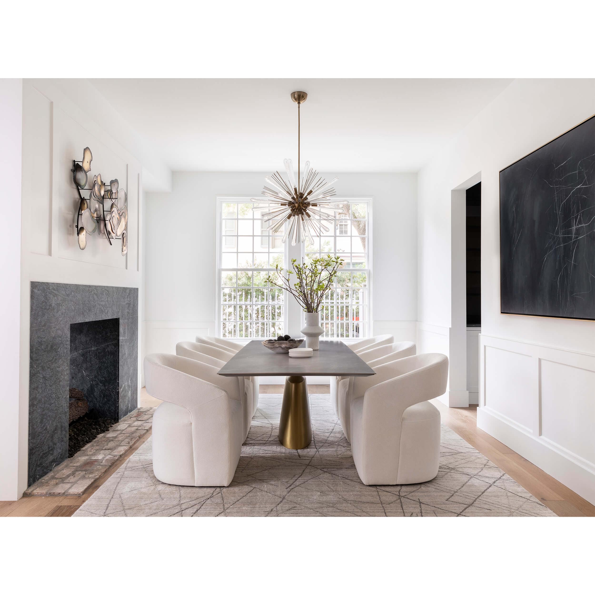 Lilith Gliding Dining Chair, Elite Ivory, Set of 2 - Image 7