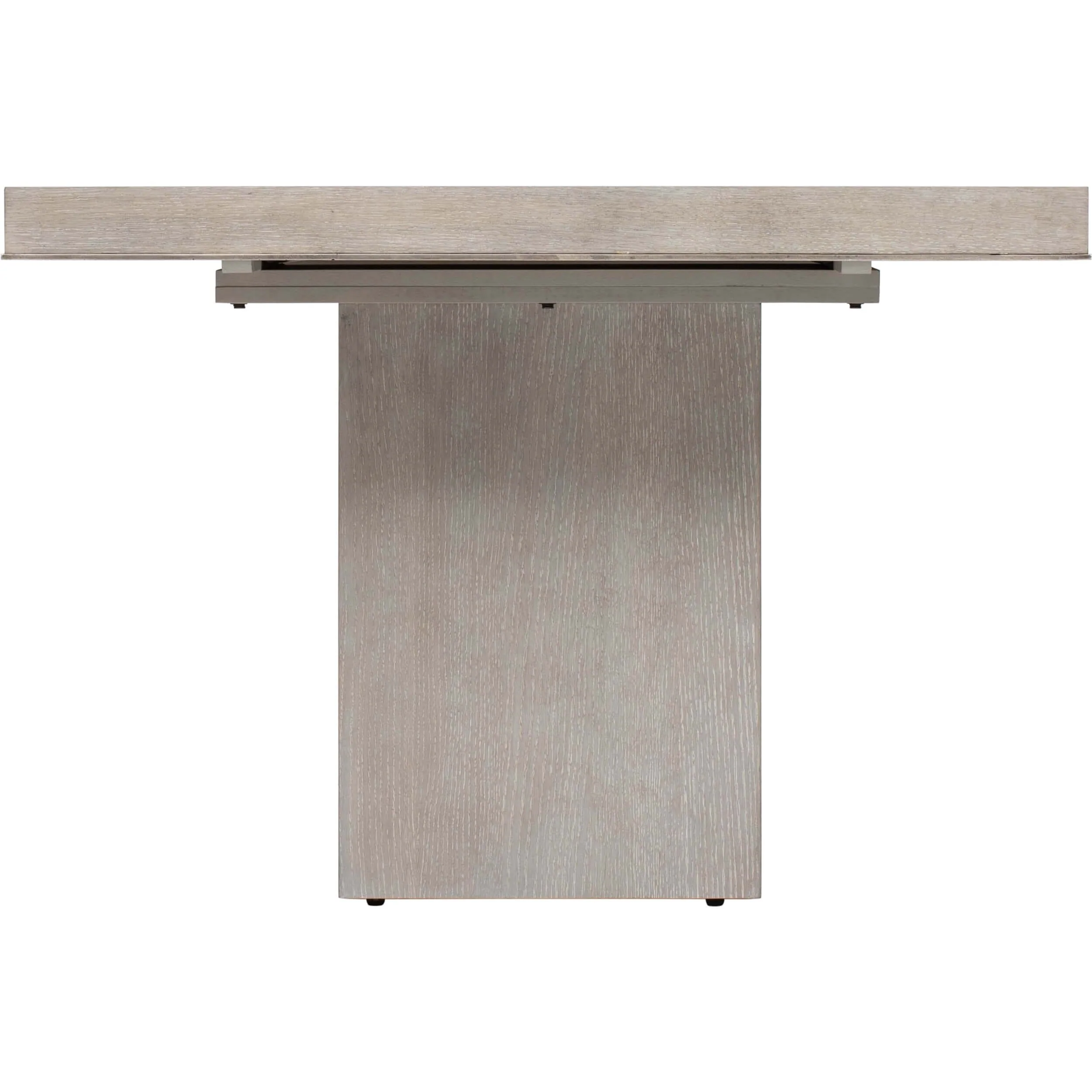 Linea Rectangular Dining Table, Cerused Greige - Image 3