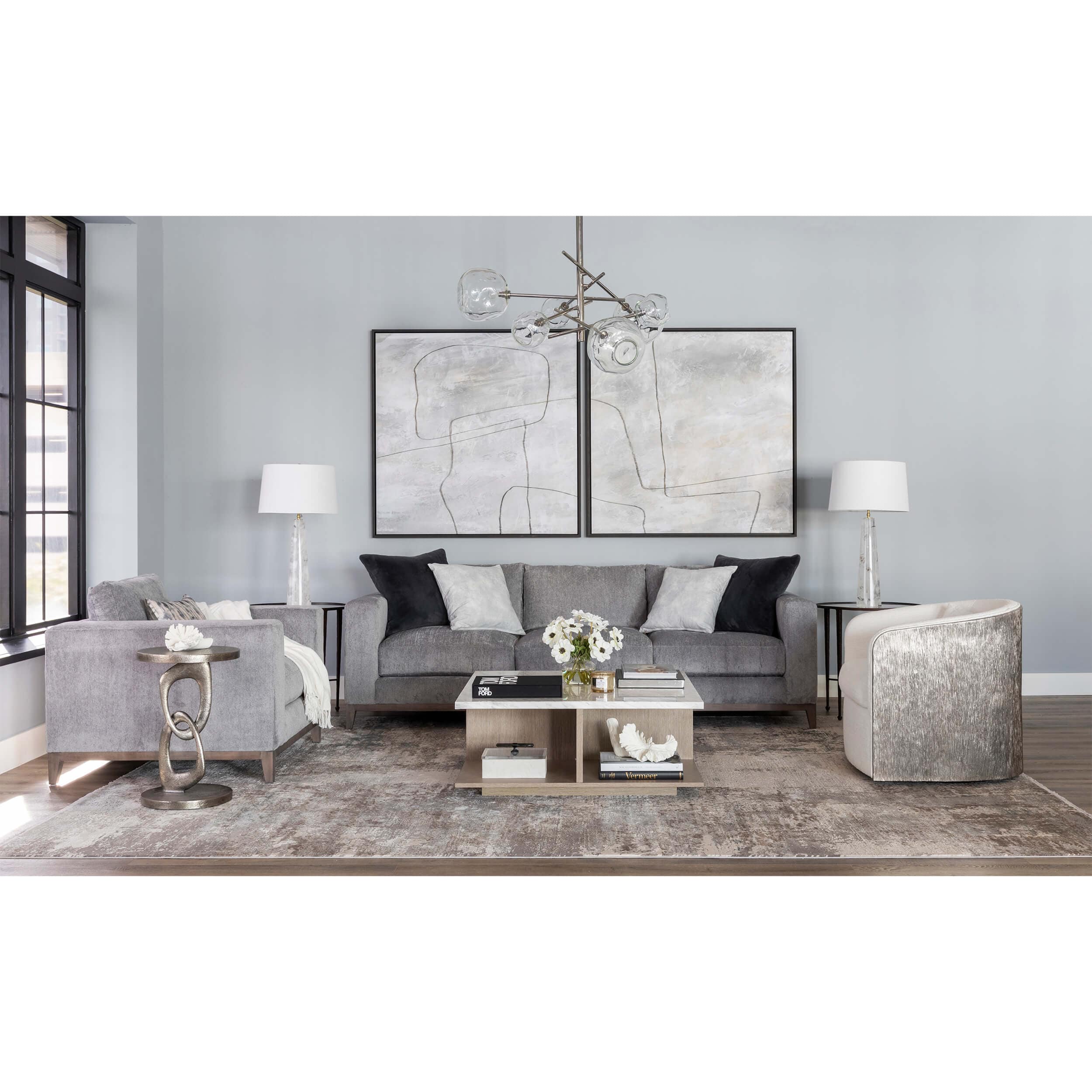 Linea Round Chairside Table - Image 4