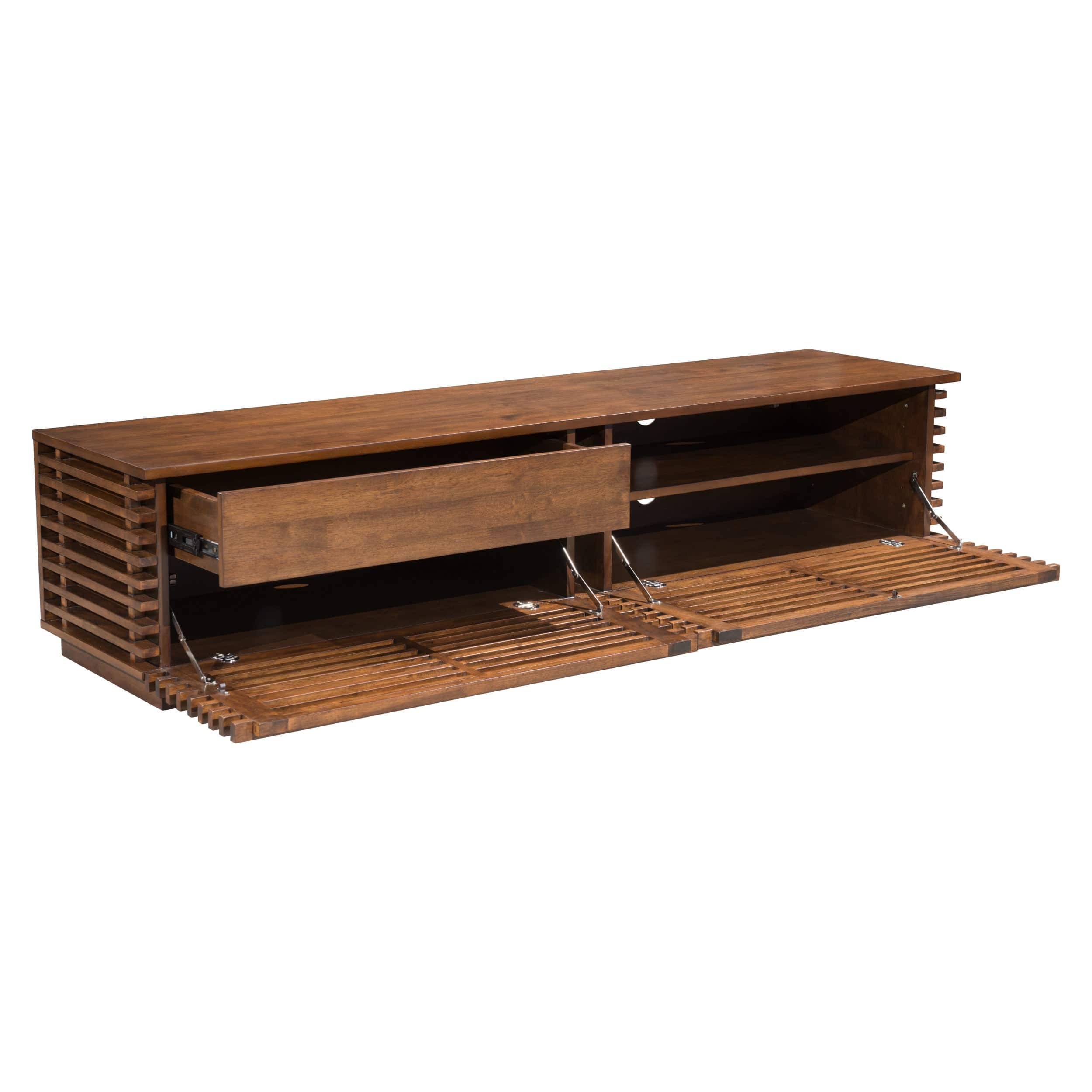 Linea Wide Entertainment Stand, Walnut - Image 5