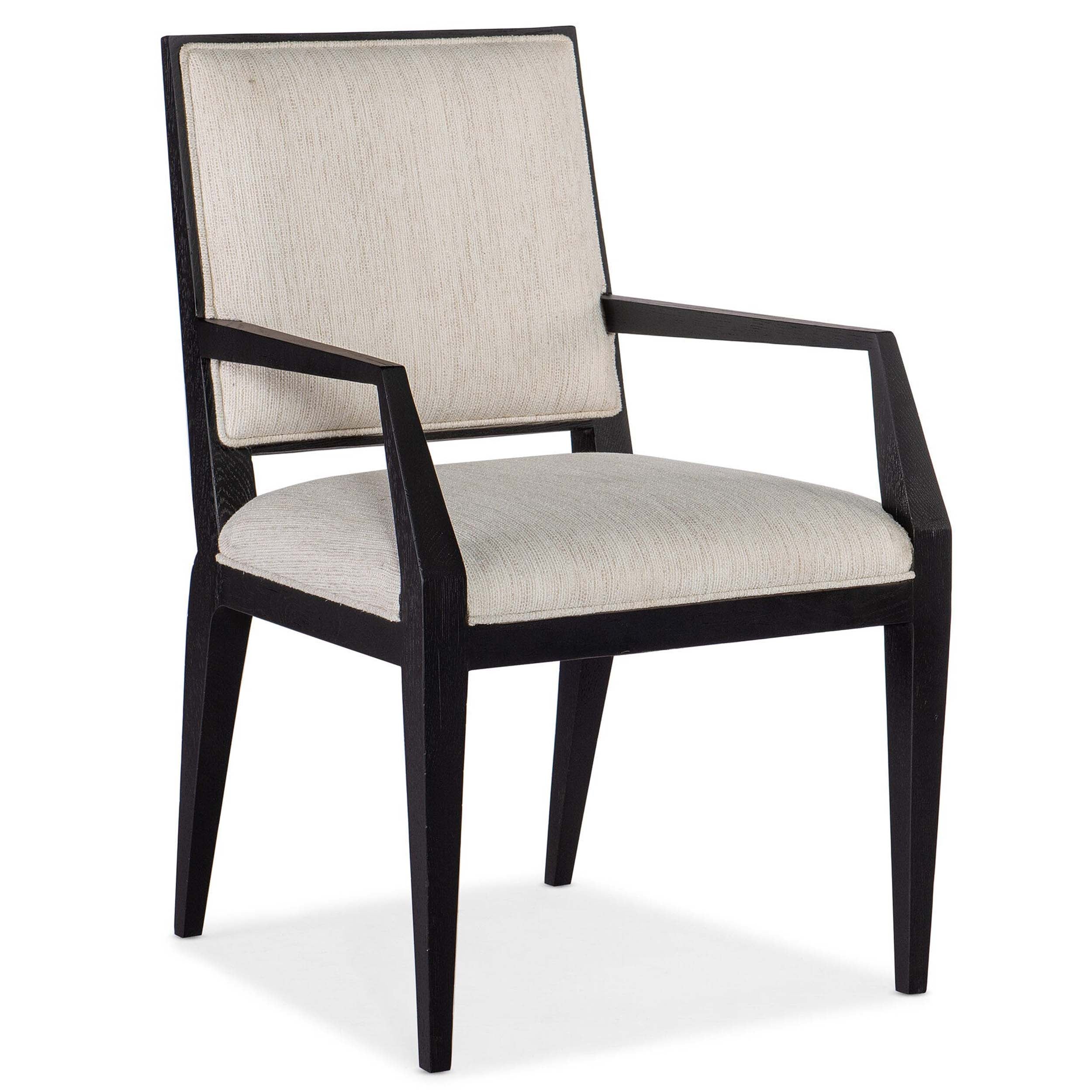 Linn Cove Arm Chair, Charred Black, Set of 2