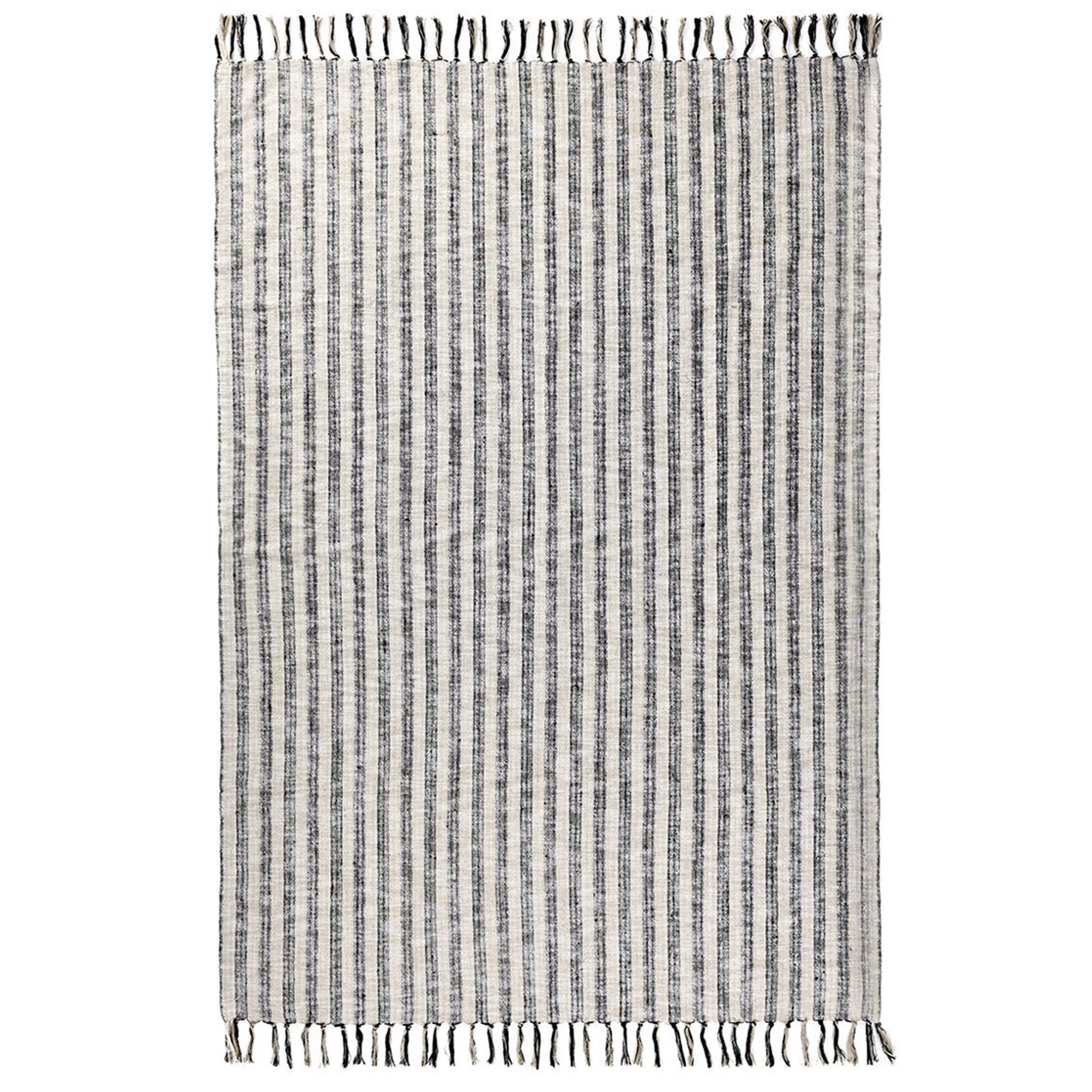 Linna Throw, Natural/Black