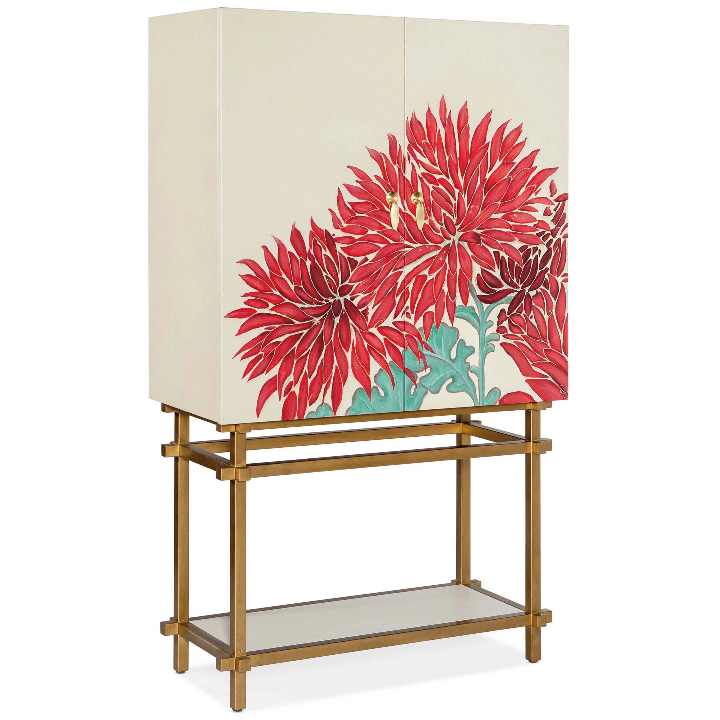 Patrisha Bar Cabinet, Neutral Linen