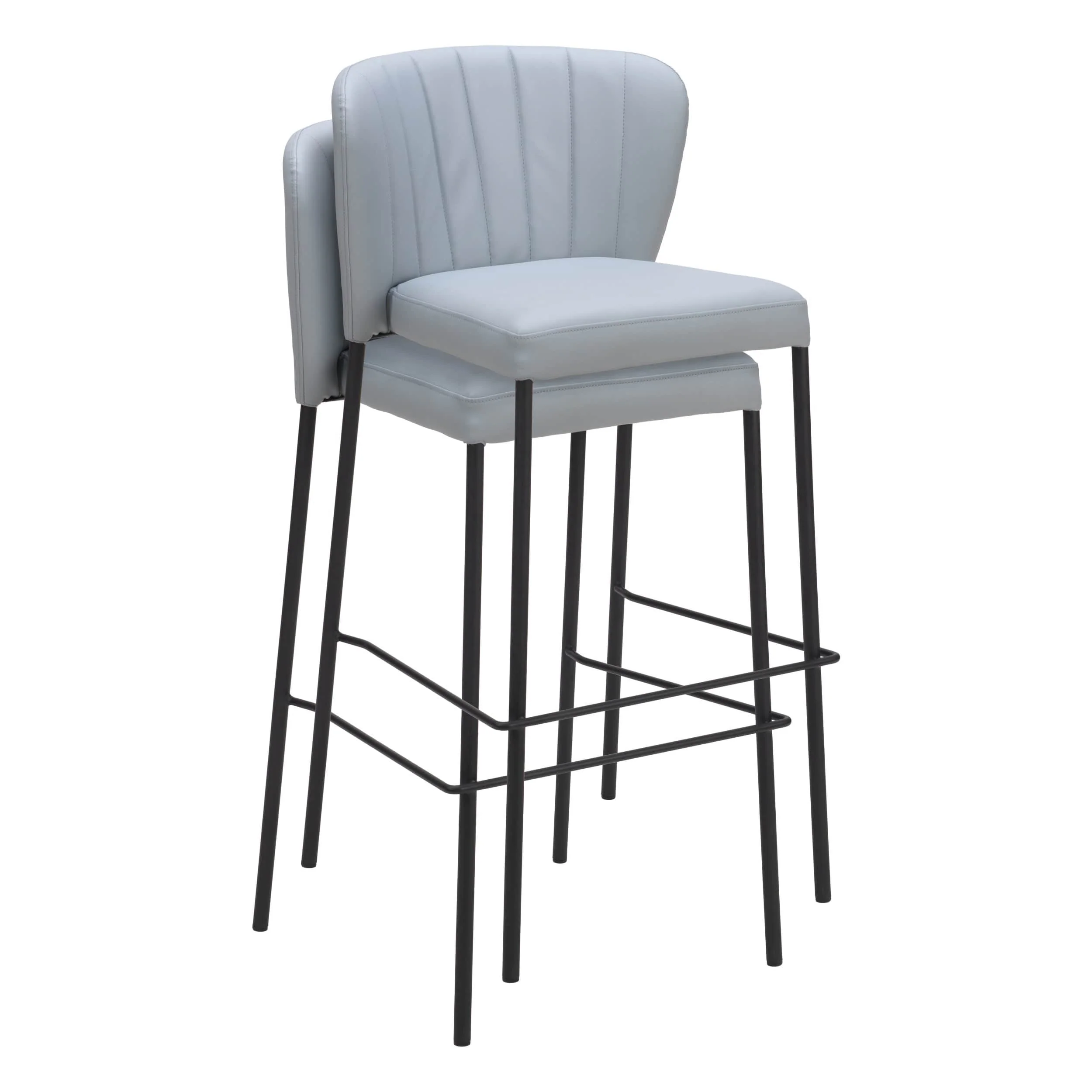 Linz Barstool, Gray, Set of 2 - Image 8