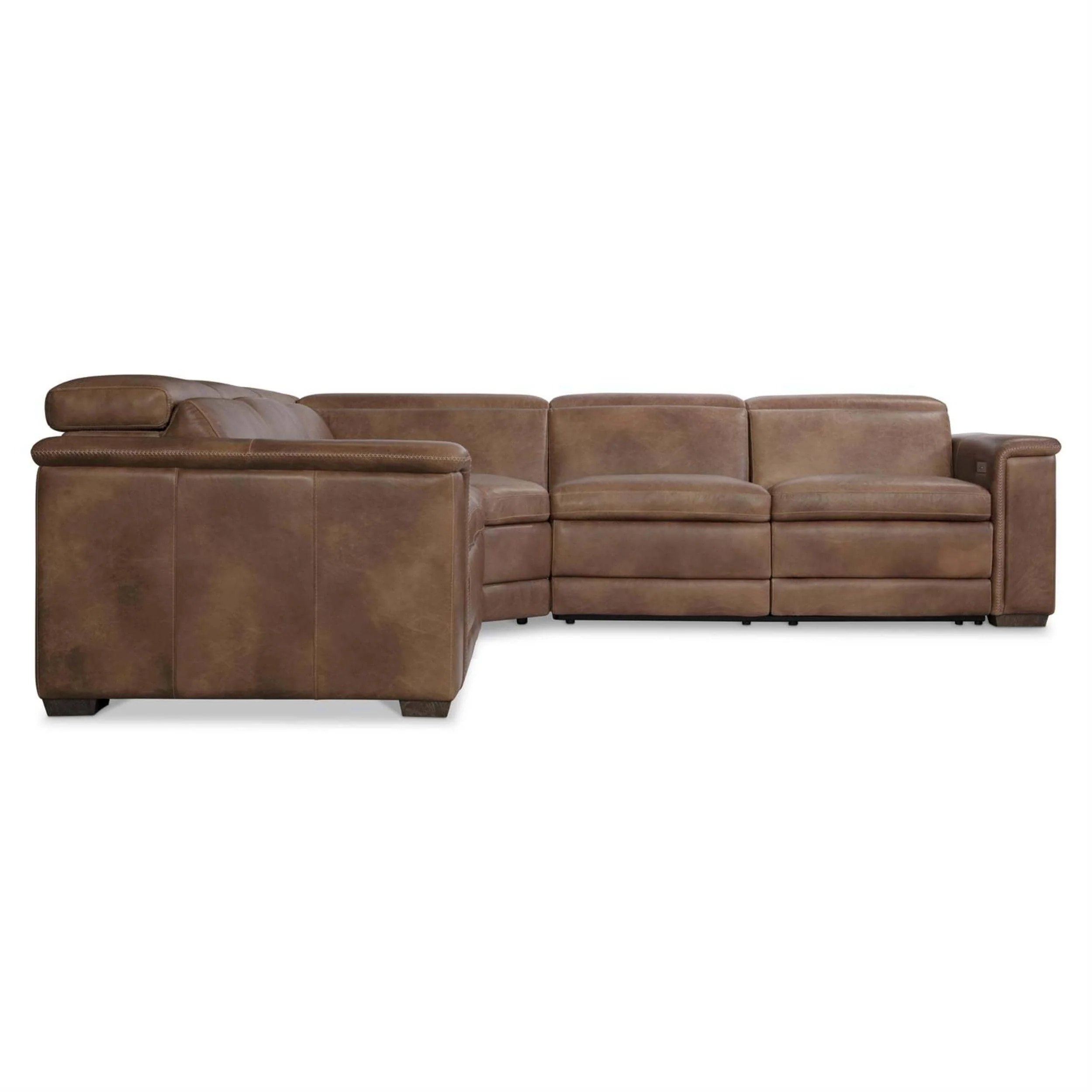 Lioni 3 Piece Leather Power Motion Sectional, 341-022 - Image 2