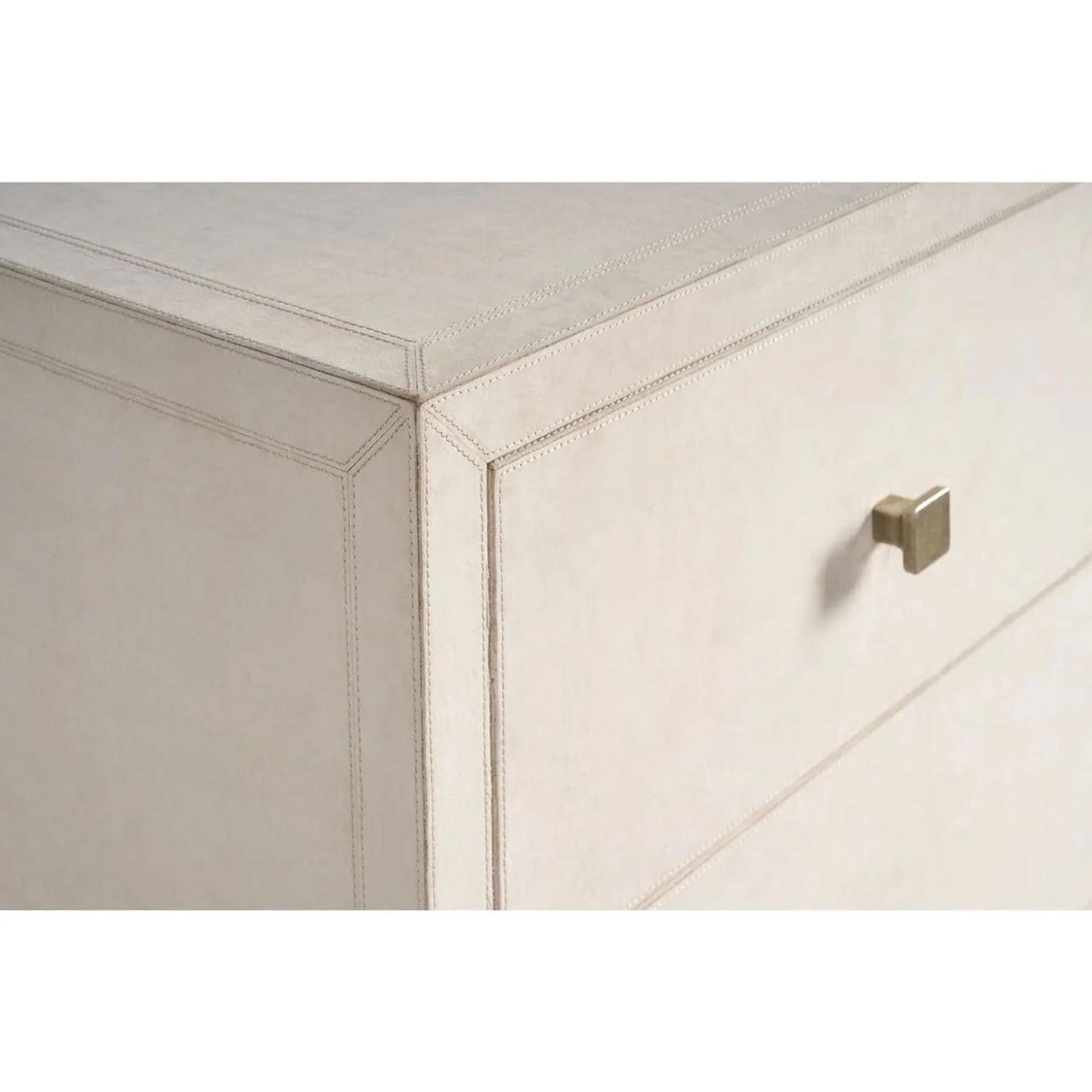 Lira 6 Drawer Dresser, Grey Leather - Image 7