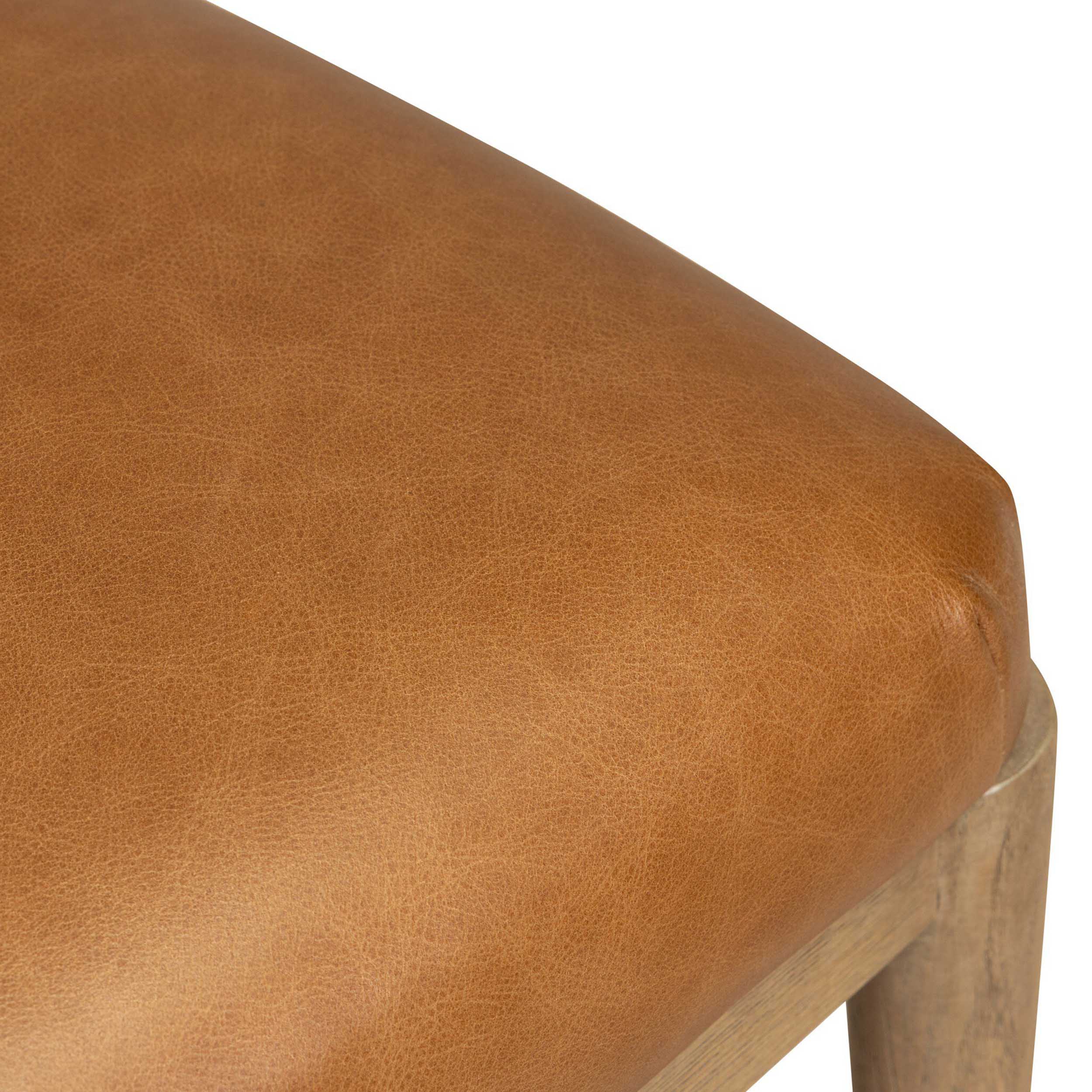Lismore Leather Dining Chair, ISonoma Chestnut, Set of 2 by Four Hands - Image 7