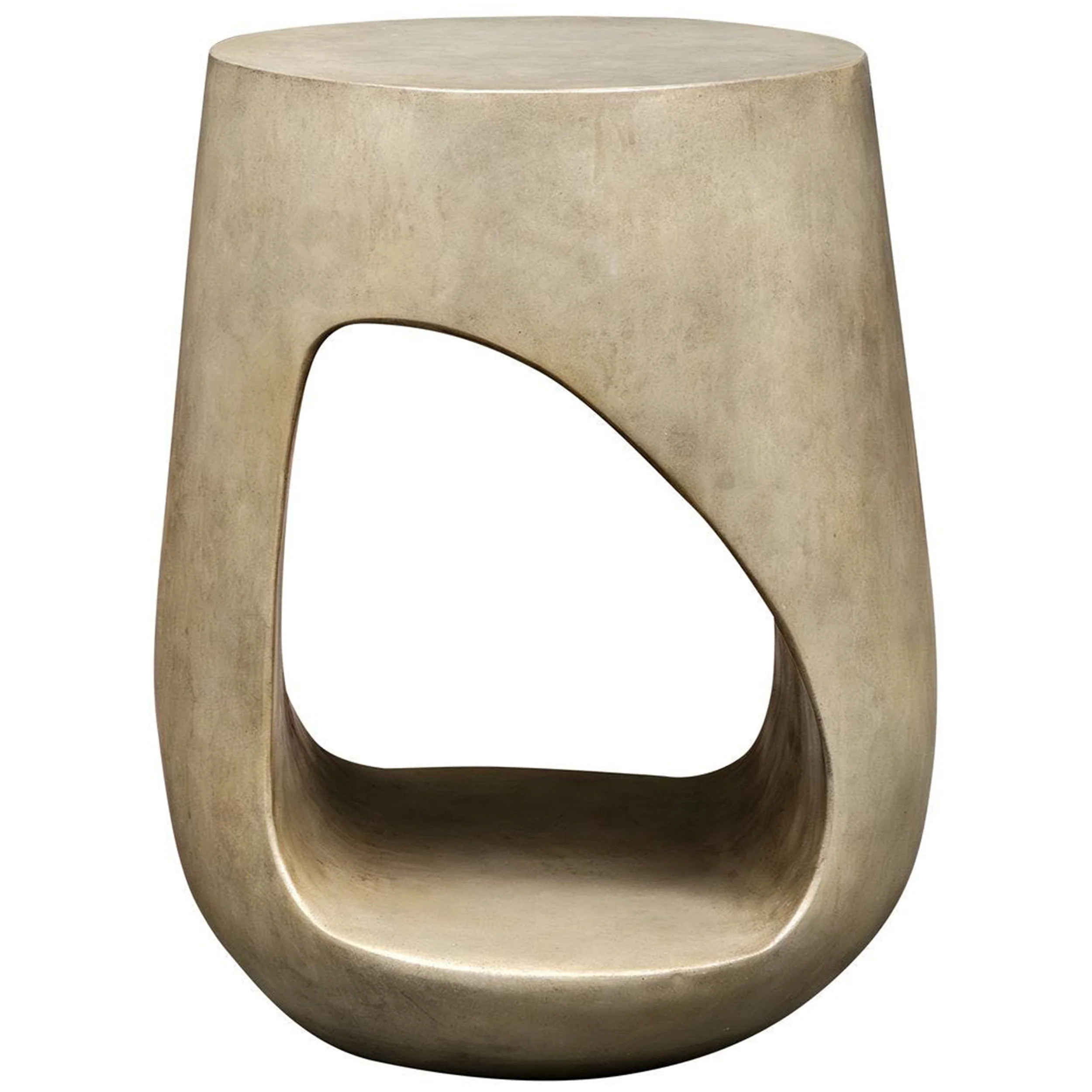 Lithos Accent Table, Warm Gray - Image 3