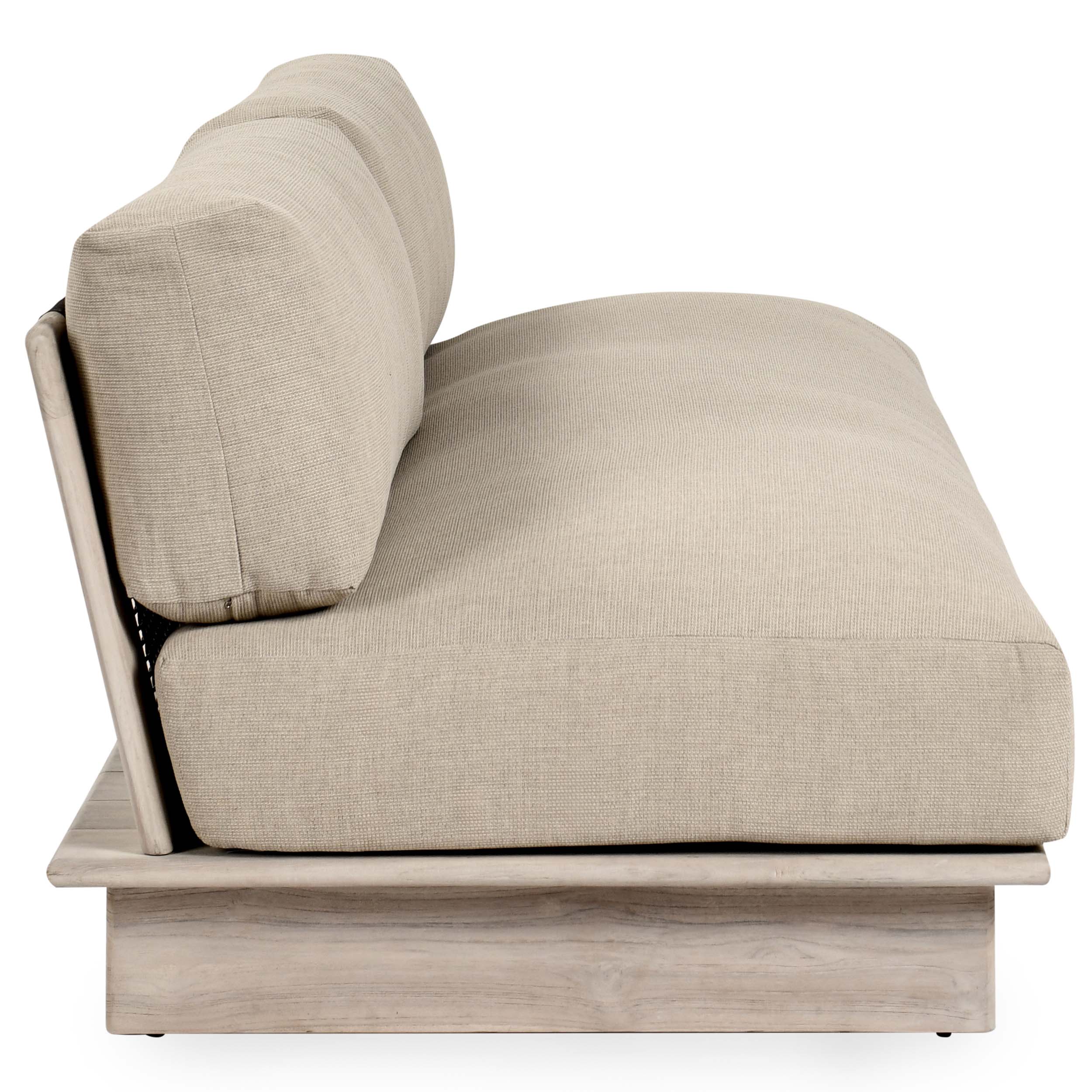 Livia Outdoor Sofa, Taupe - Image 3