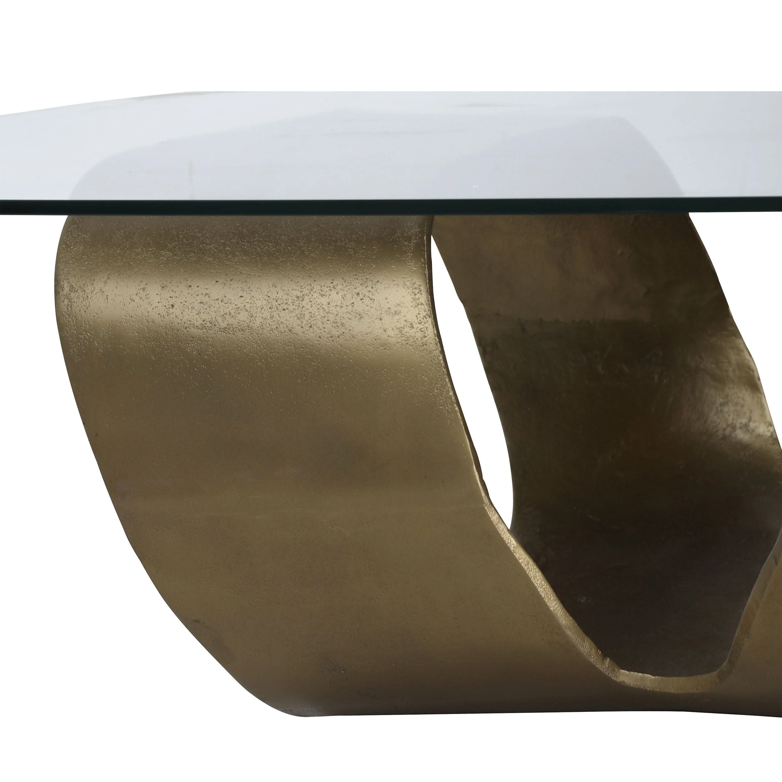 Livianna Coffee Table, Antique Brass - Image 4