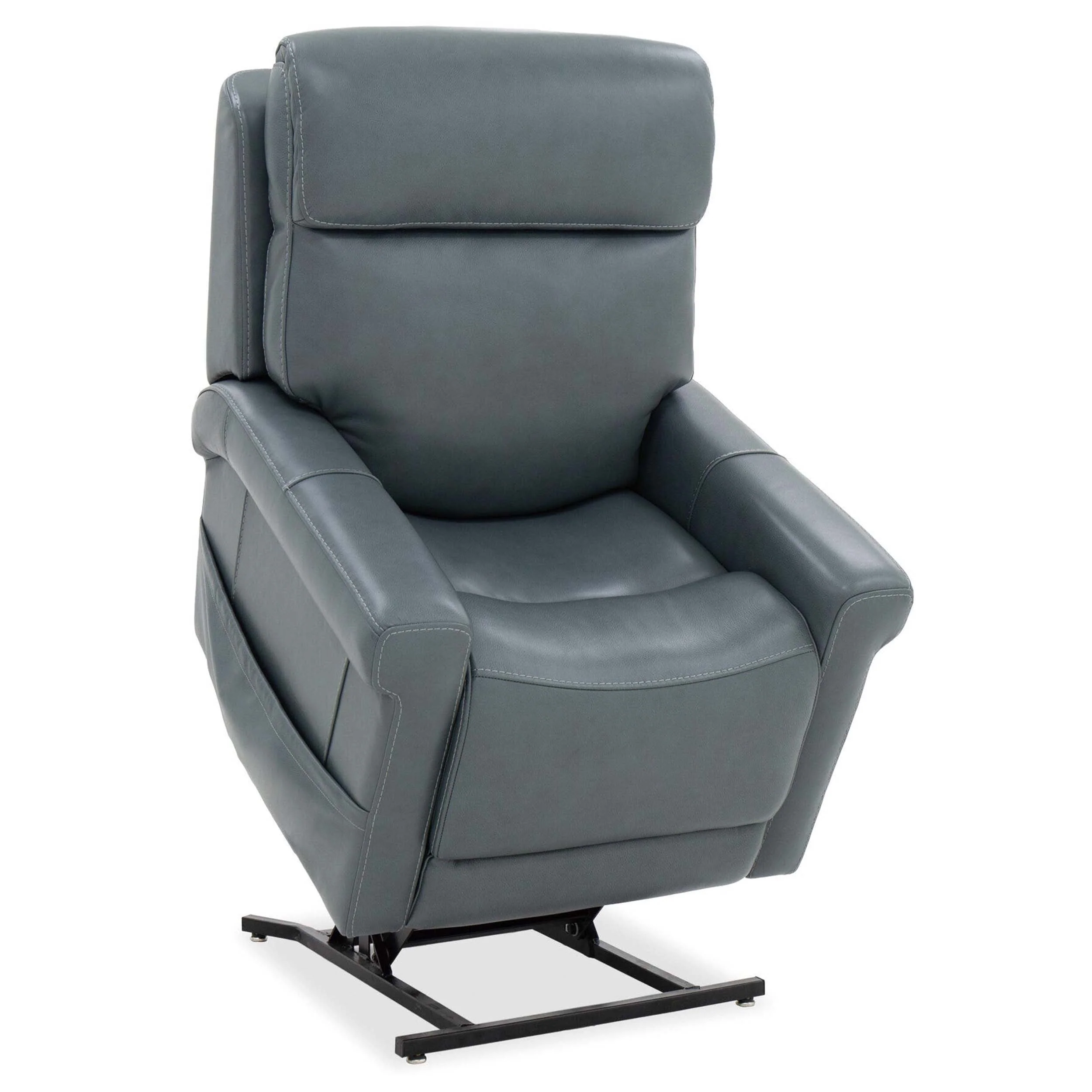Locke Leather Lift Chair with Power Recline, Maverick Carribean - Image 5